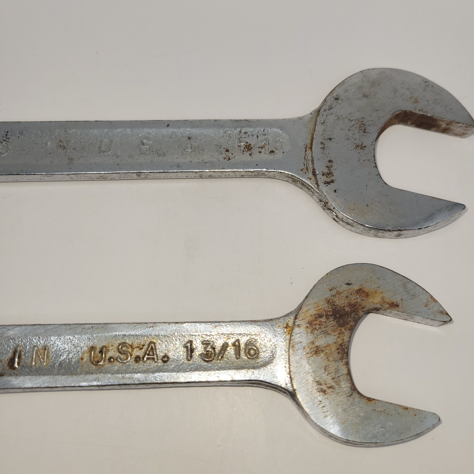 2 9 inch open end SAE 1” x 15/16” 7/8” x 13/16” USA