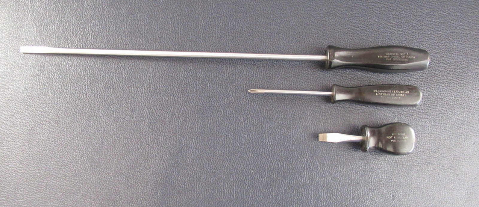 Vintage 3 Lot Snap On Screwdrives SDD4120, SSDP 31, SSD1