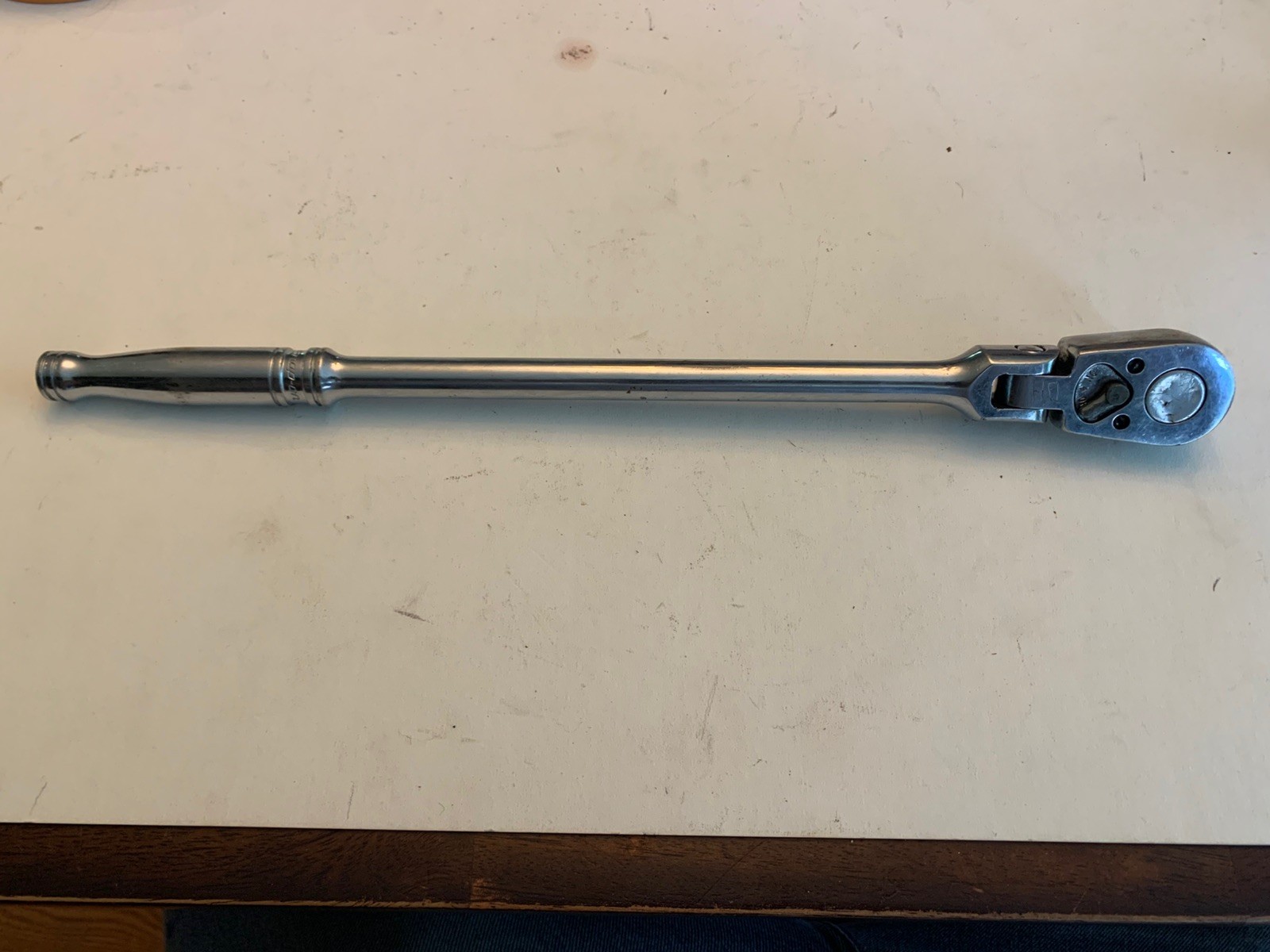 Snap On S711A – Flex Head, 1/2″ Dr., 17”Long, Chrome, Handled Ratchet-USA-