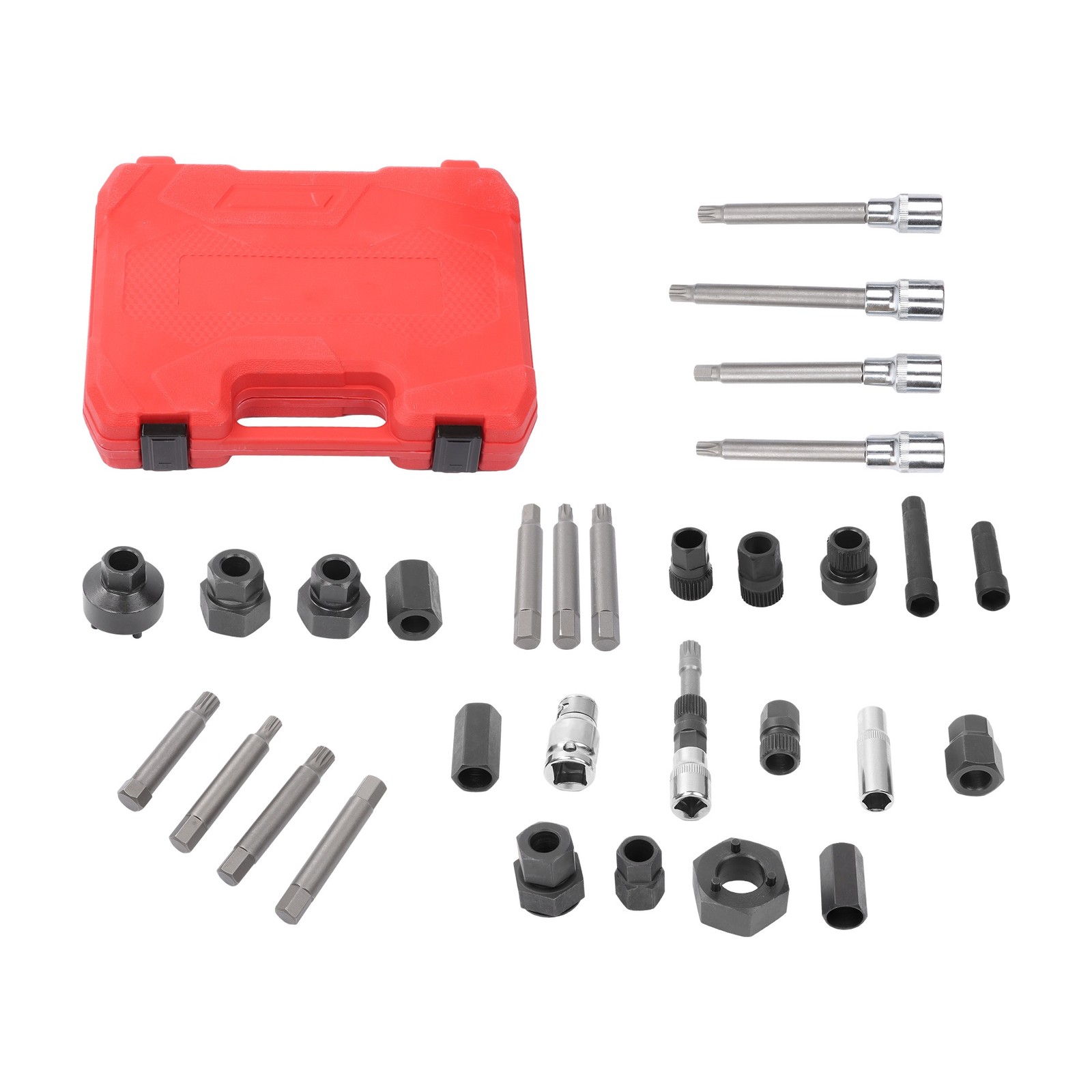 30pcs Alternator Pulley Service Decoupler Insert Bit Alternator Tool Set
