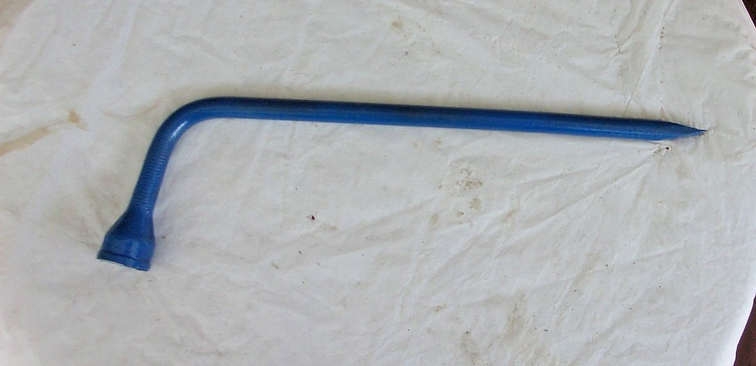 Vintage Tire Iron Tool With 3/4 INCH 6 Point SOCKET 15 INCHES LONG. SIGNED