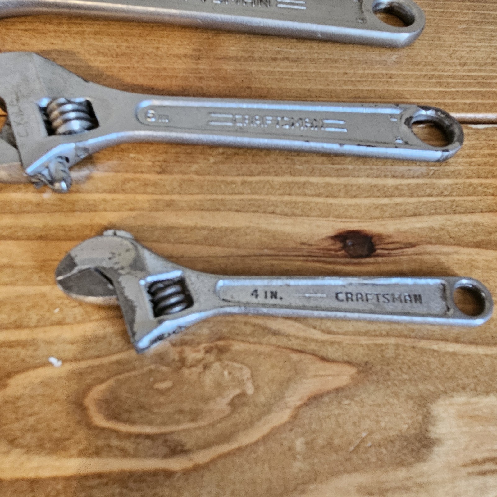 Vintage Craftsman 4″ 6″ 8″ 10″ 12″Adjustable Wrench 44602 44603 44604 444605 USA