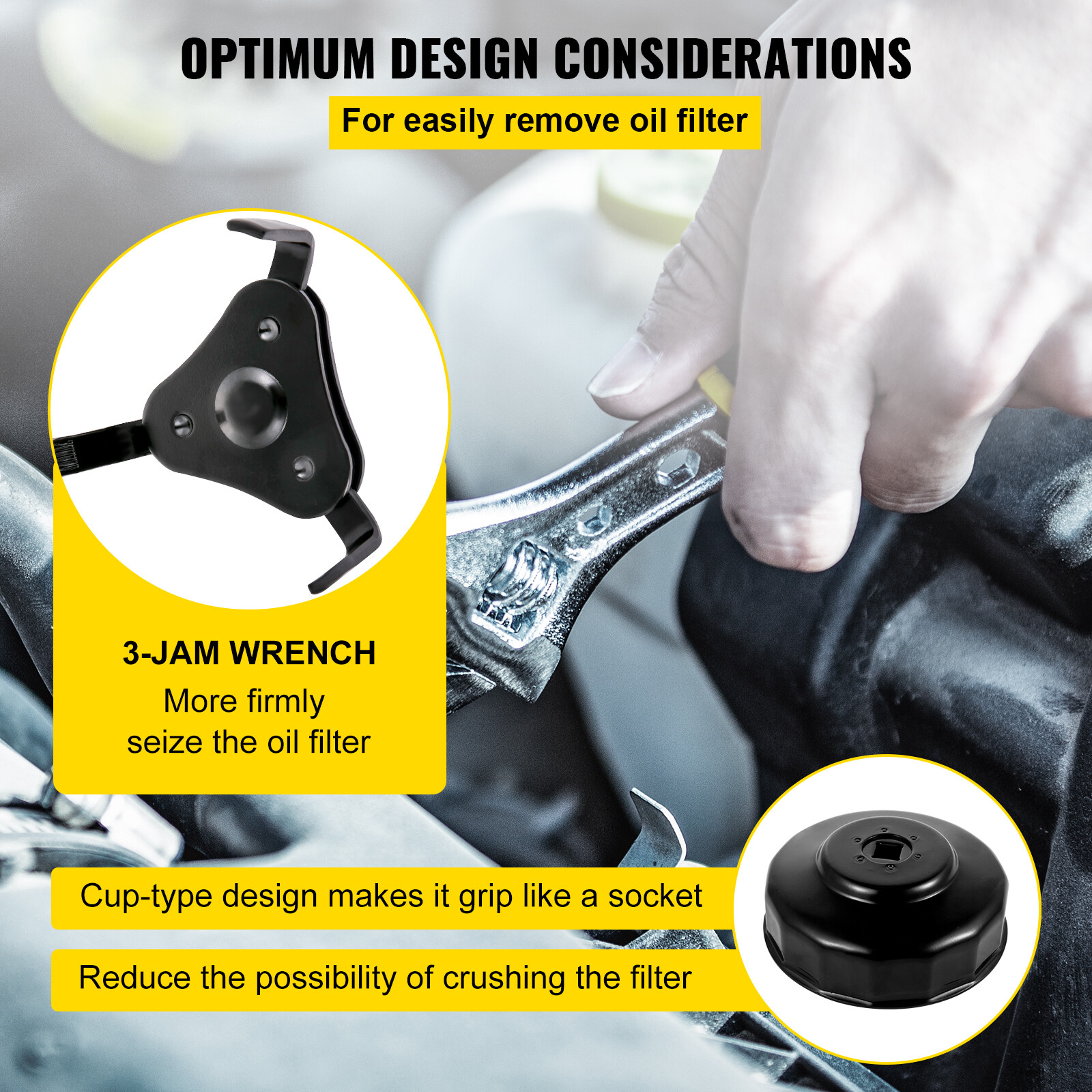 30 Pcs Oil Filter Cap Wrench Cup Socket Tool Set Mercedes BMW VW Audi Volvo Ford