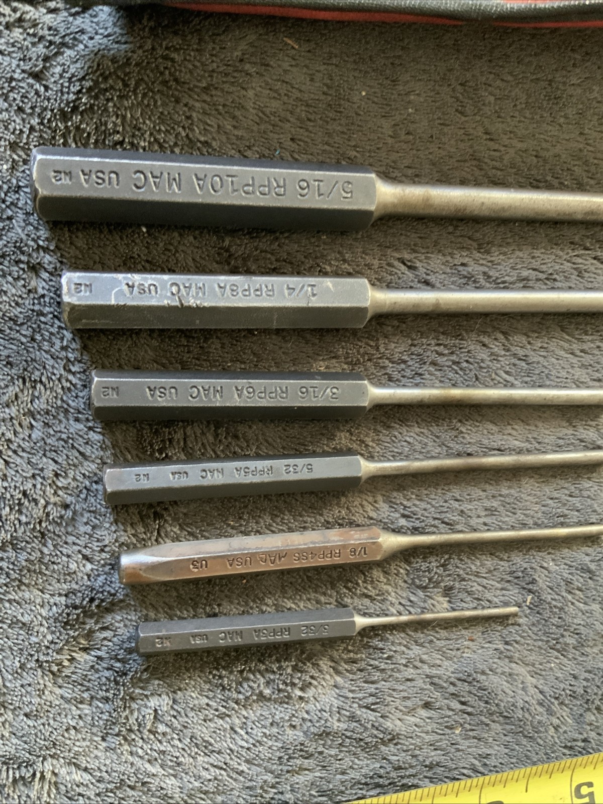 Mac Tool 6pc Roll Pin Punch Set….srpp6k….see Pics…
