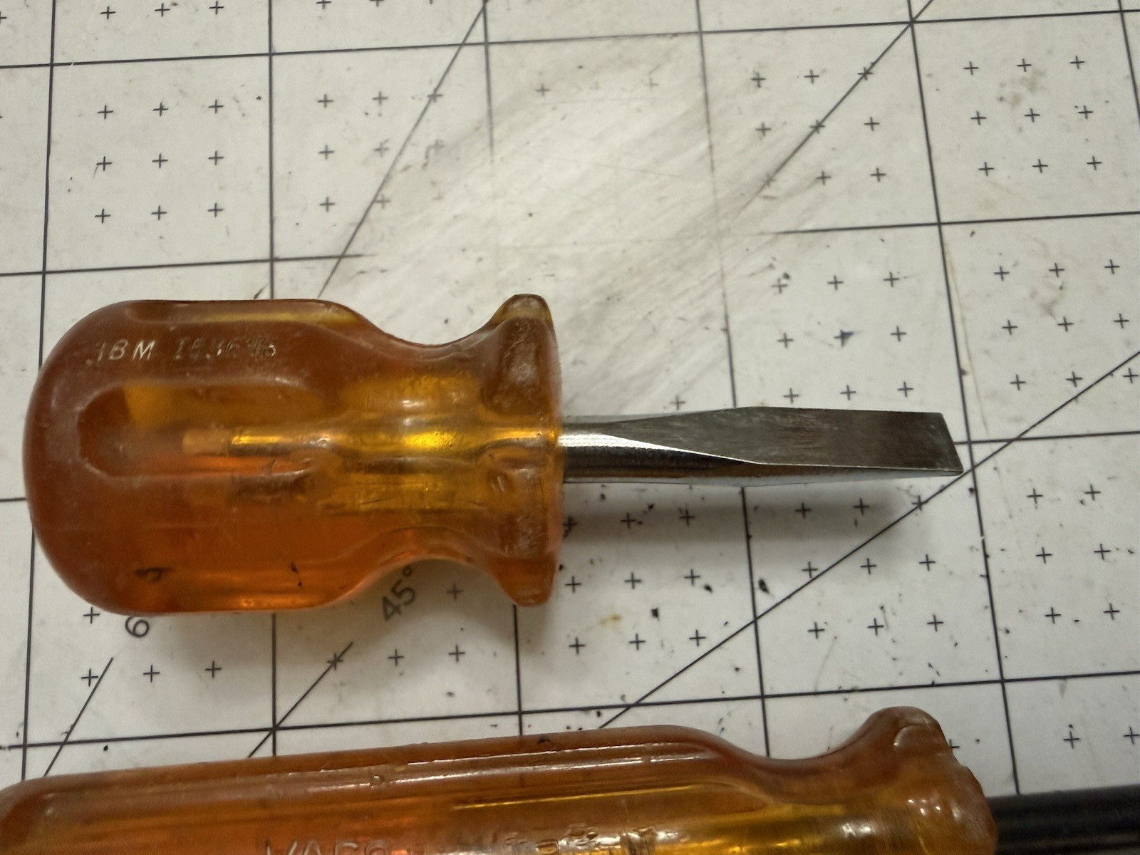 Vintage Vaco IBM Regular Slotted Screwdriver IBM 45045 & 153698 VACO A 132