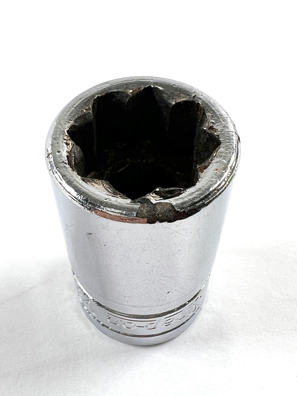 Snap On – 1/2″ Drive 1/2″ SAE, 8pt Double Square Shallow Socket (Damaged, SW416)