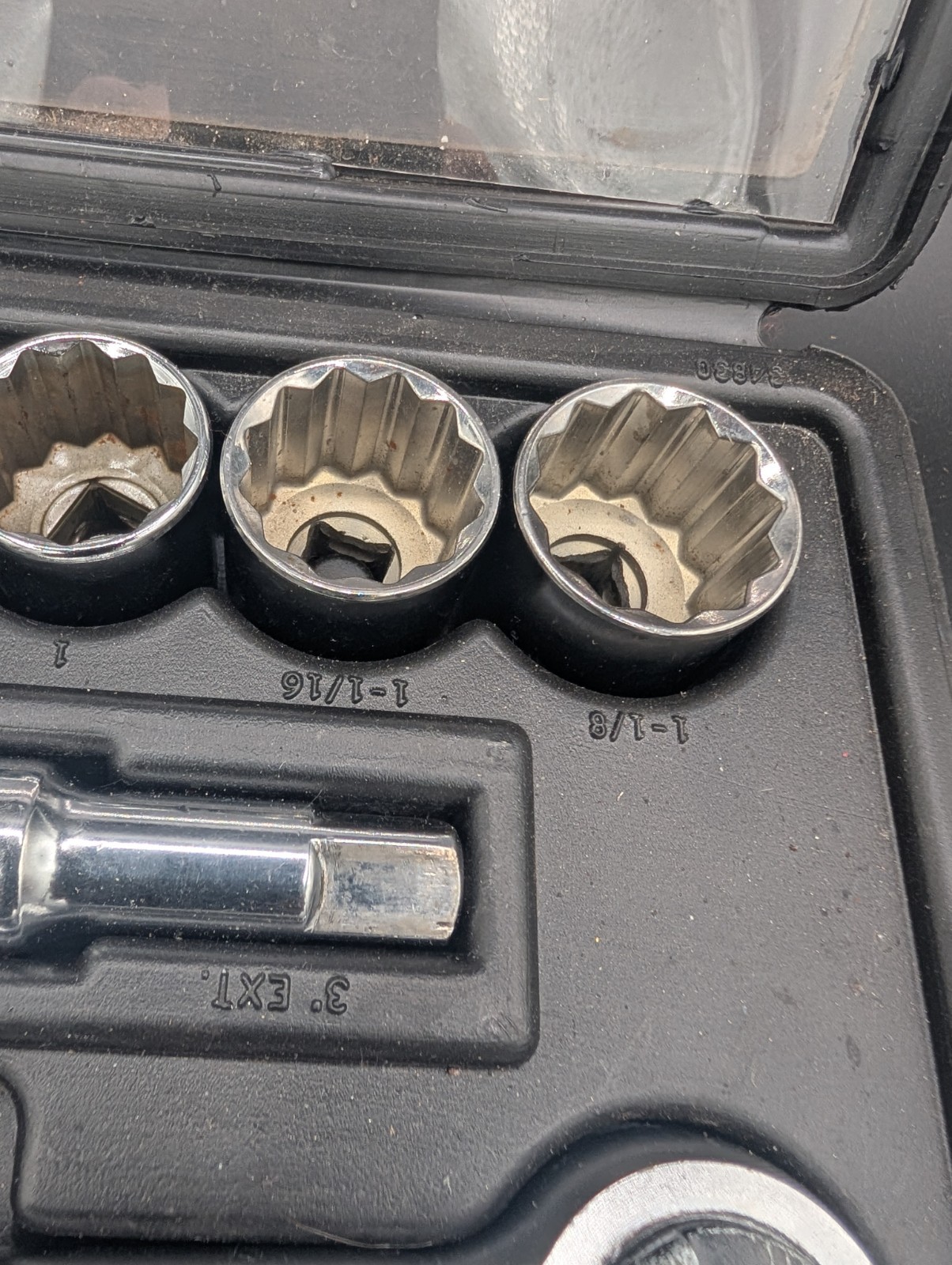 Craftsman 17Pc 1/2″ Drive Ratchet Socket Set Vtg 34830 USA – Read Description
