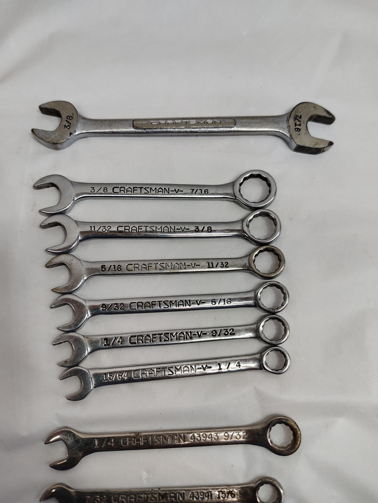 Lot of 21 Craftsman Wrenches Mixed Sizes