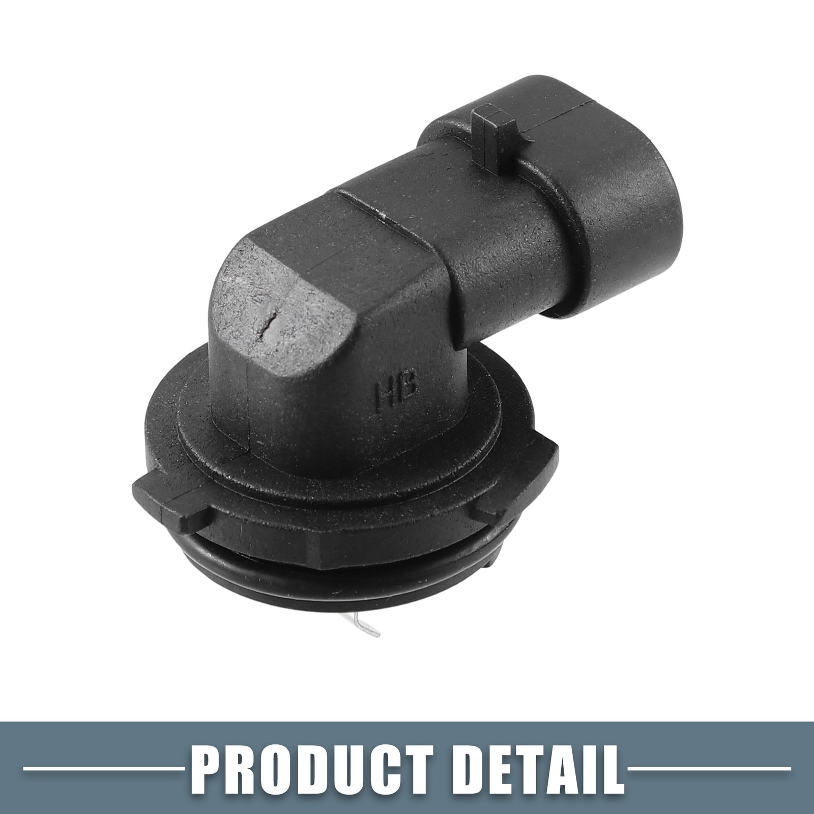 Fog Light Bulb Holder Socket 1445 H1 for Automotive Vehicle Plastic Black