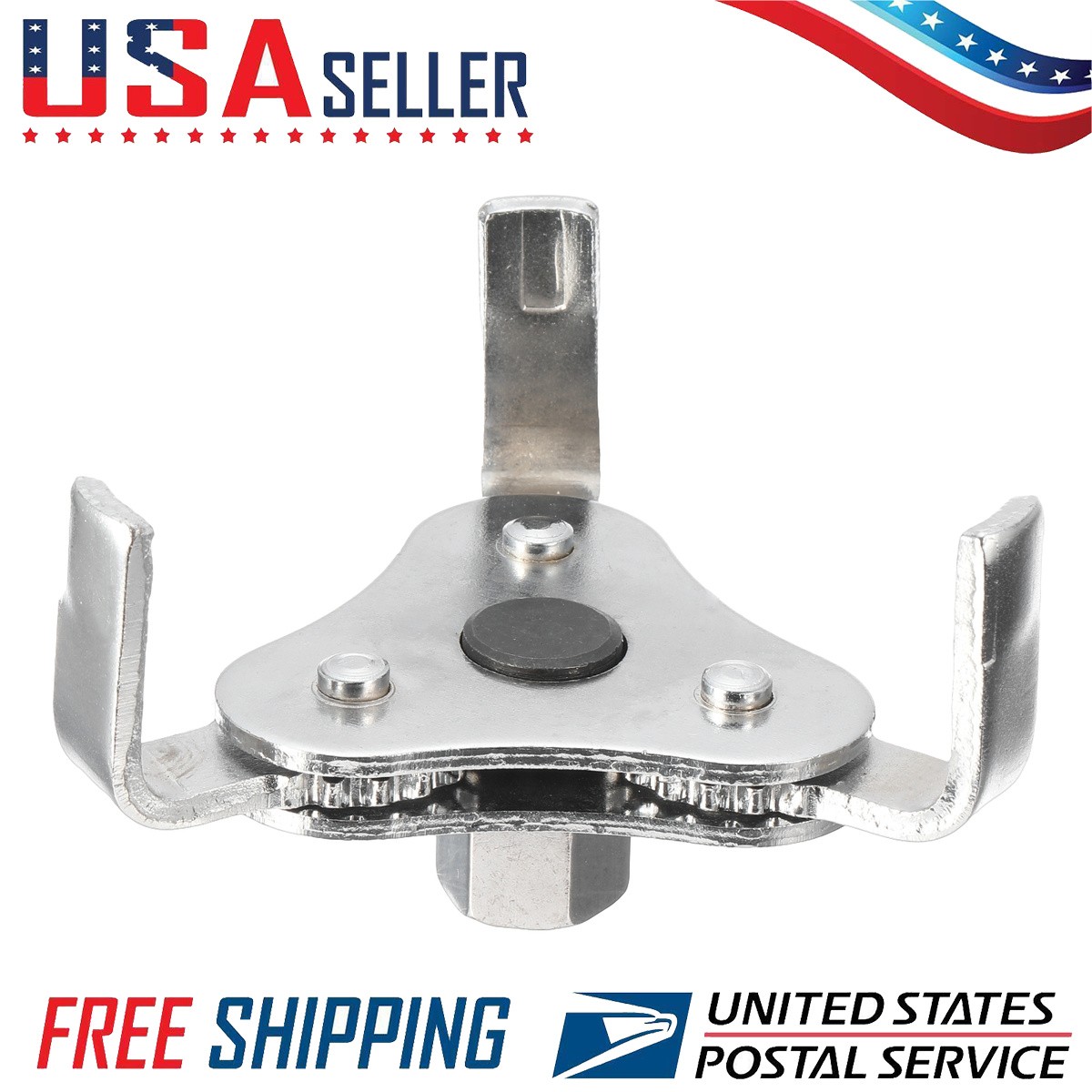 Oil Filter Wrench Tool 3 Claw Design Thickened Plate 2-3/8″ to 5″ Gearzaar