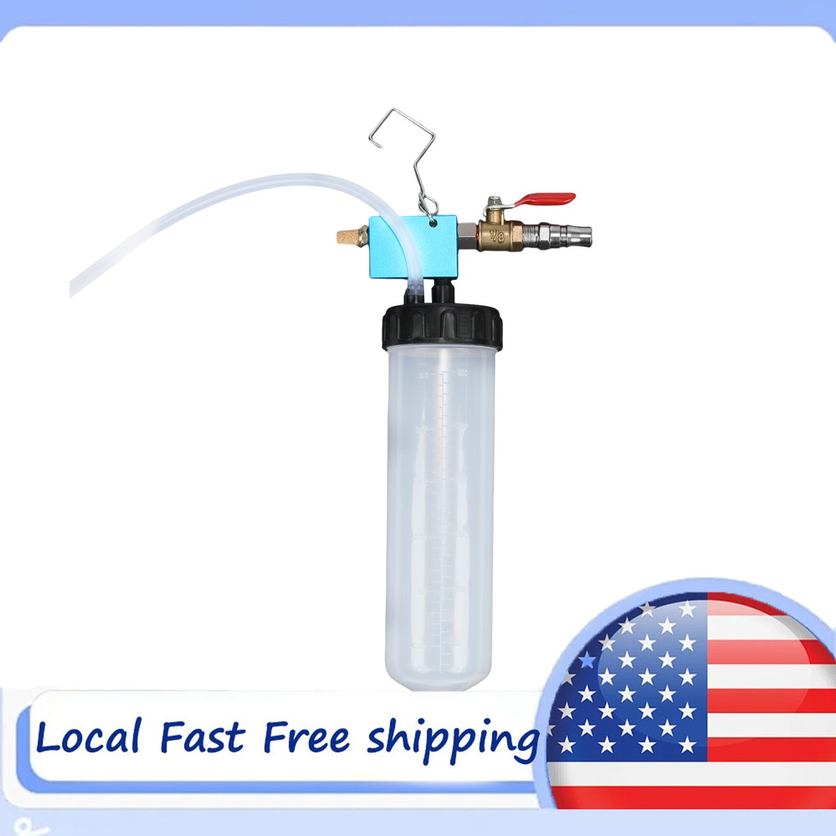 Vacuum Brake Bleeder Kit 300ml Tank for Oil Change Car Motorcycle Truck Tool