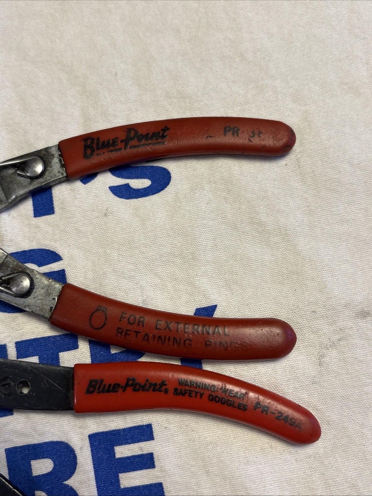 Blue Point USA 2pc Retaining Ring Pliers Lot PR-249A & PR-38