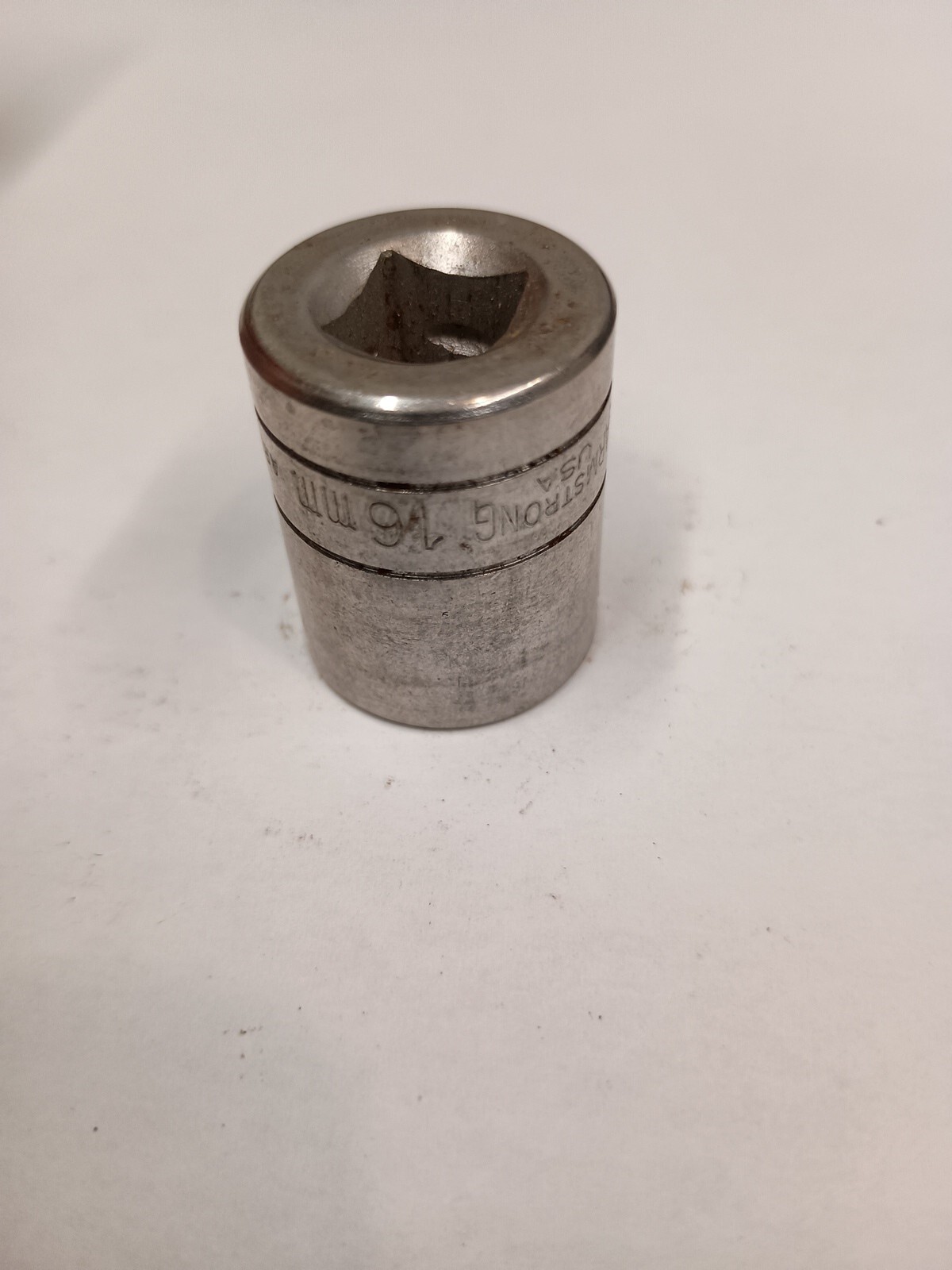 Armstrong 16mm 12 Point Shallow Chrome Socket 3/8″ Drive 38-116 Armaloy USA