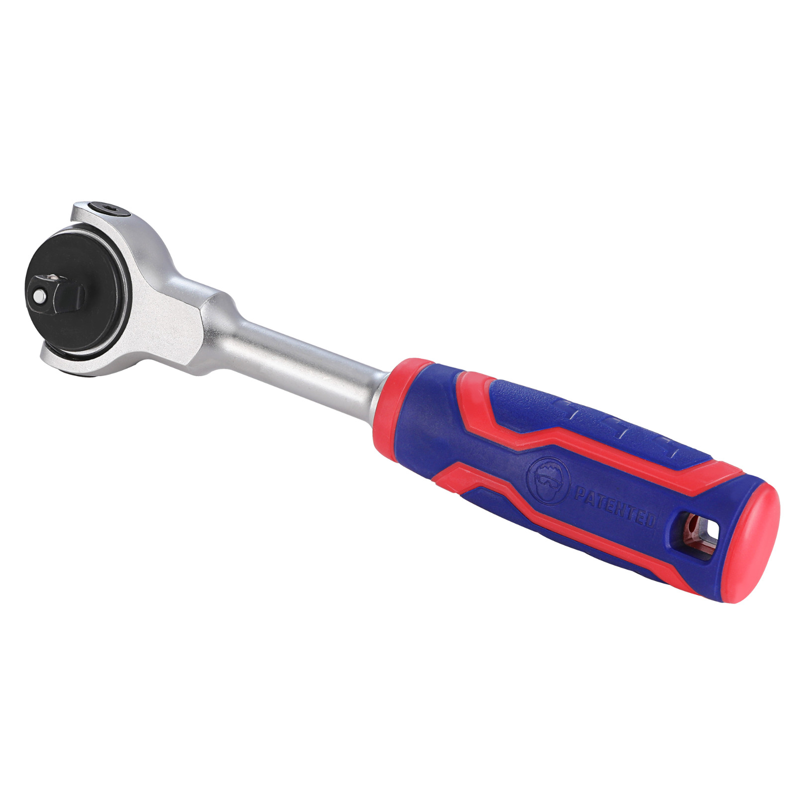 1/4»Drive Ratchet 72-Tooth Swivel Head 270°Swivel Quick-release Reversible
