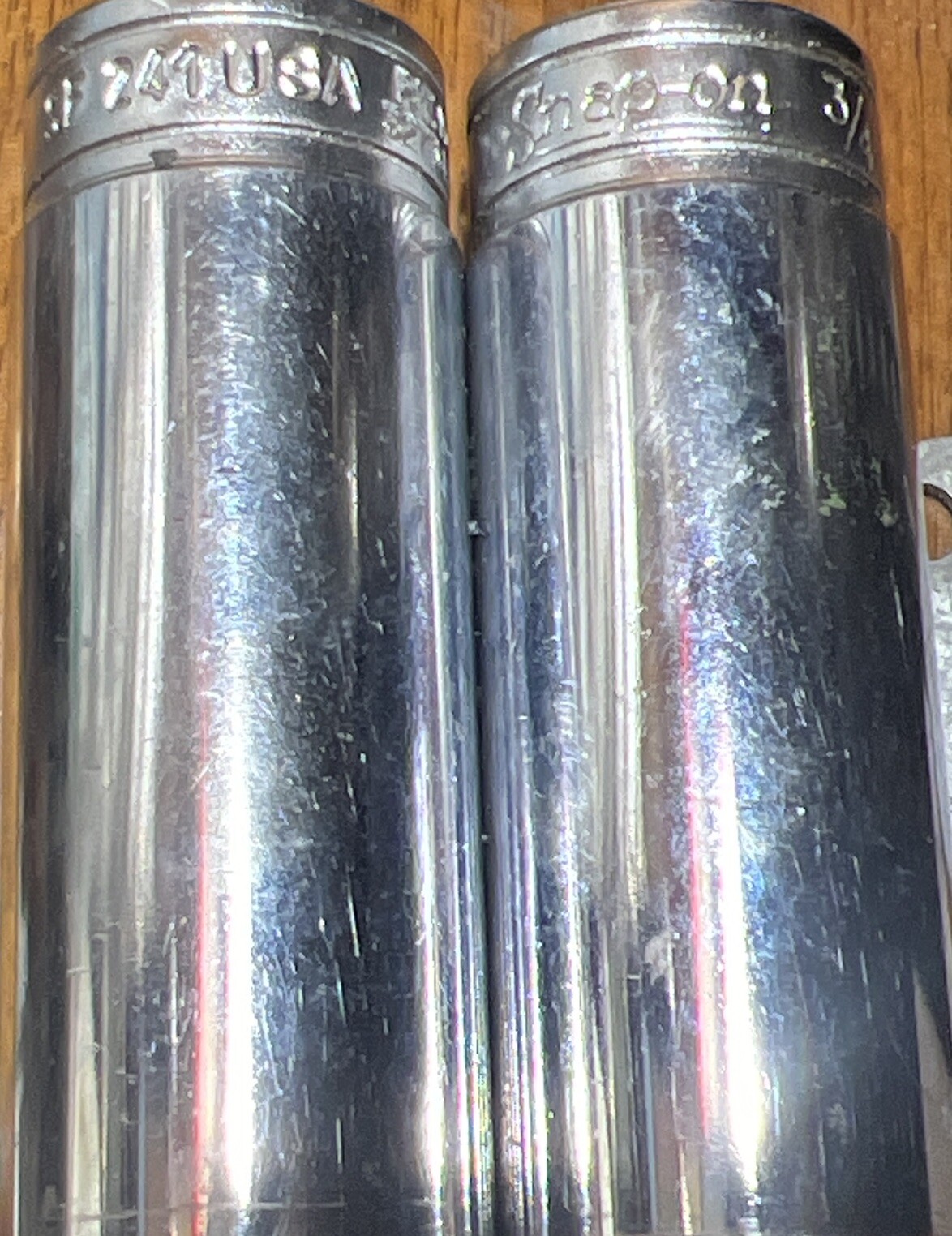 Snap-on Tools New 3/8″ Drive SAE 3/4″ Deep 12 Point Chrome Socket SF241 USA