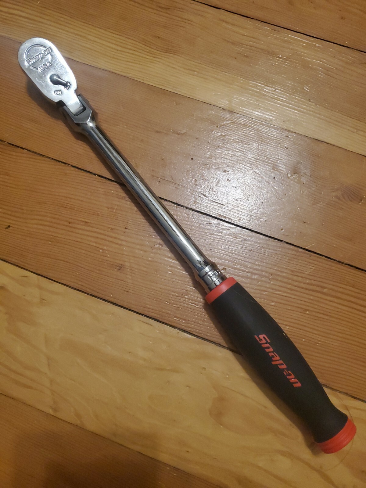 *NEW* Snap On FHLF80A 3/8″ Flex Head Soft Grip RED Handle Ratchet FREE PRIORITY