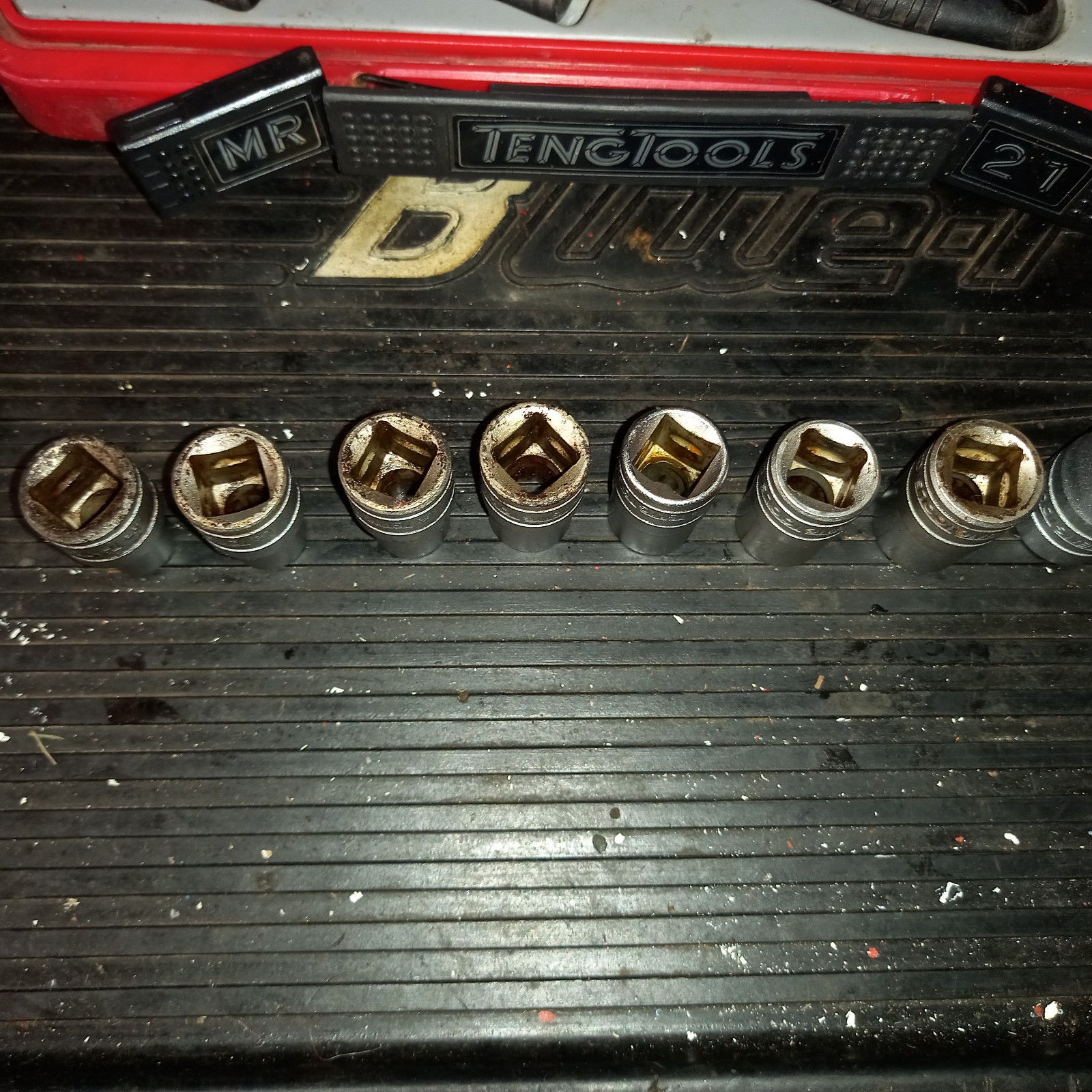 TENG MR21 1/2″ DRIVE METRIC SOCKET SET