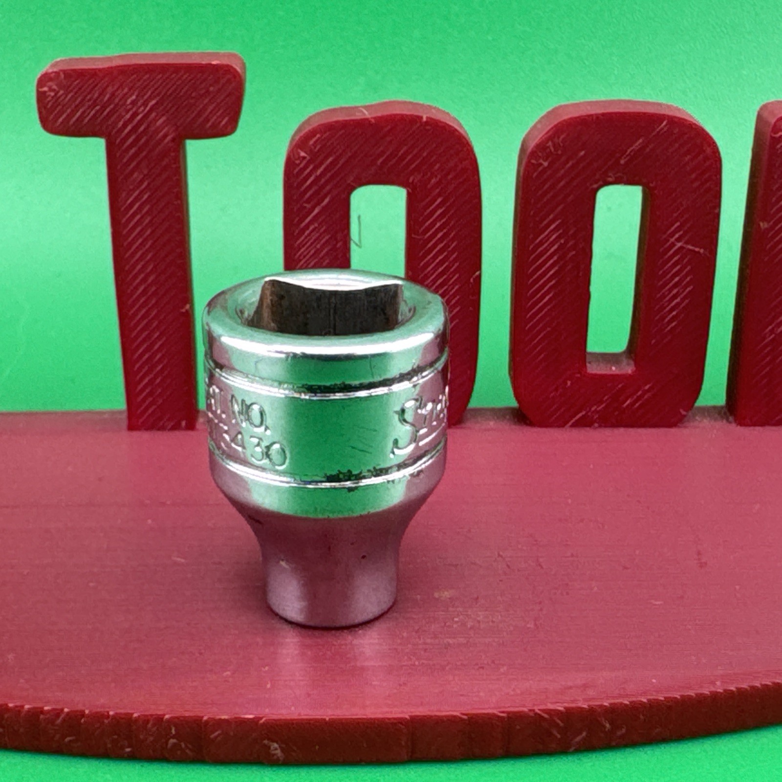 Snap On F081 3/8″ Drive 12-Point SAE 1/4″ Shallow Chrome Socket 1
