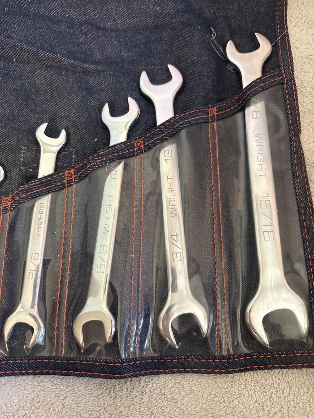 Wright Tool 6 pc. Open End Wrench Set 1/4 In. to 15/16 In. # 736