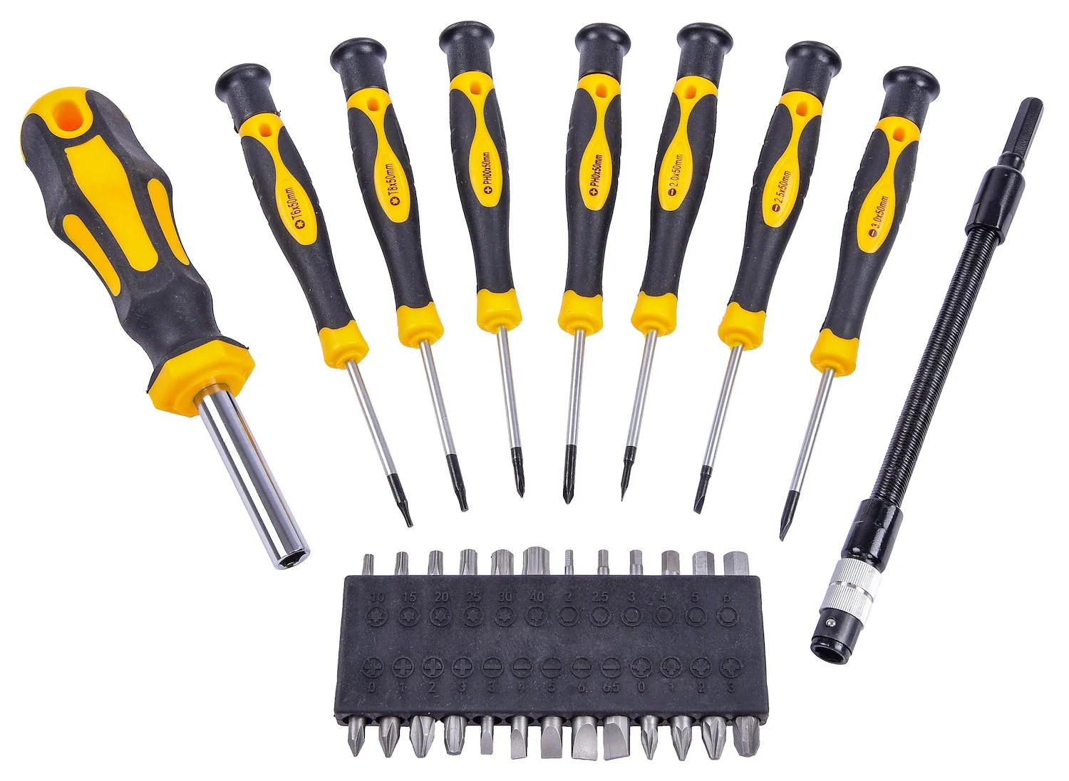 JEGS 80779 42-Piece Magnetic Screwdriver Set