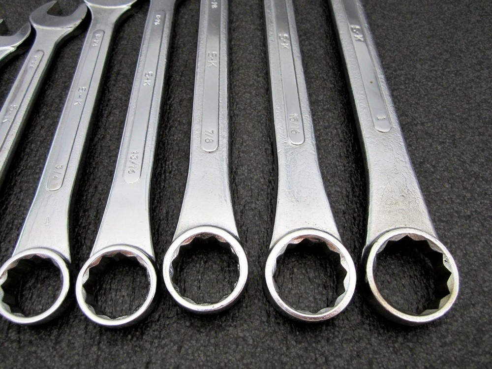 Vintage S-K Tools 13pc SAE Combination Wrench Set 1/4″ to 1″ SK USA
