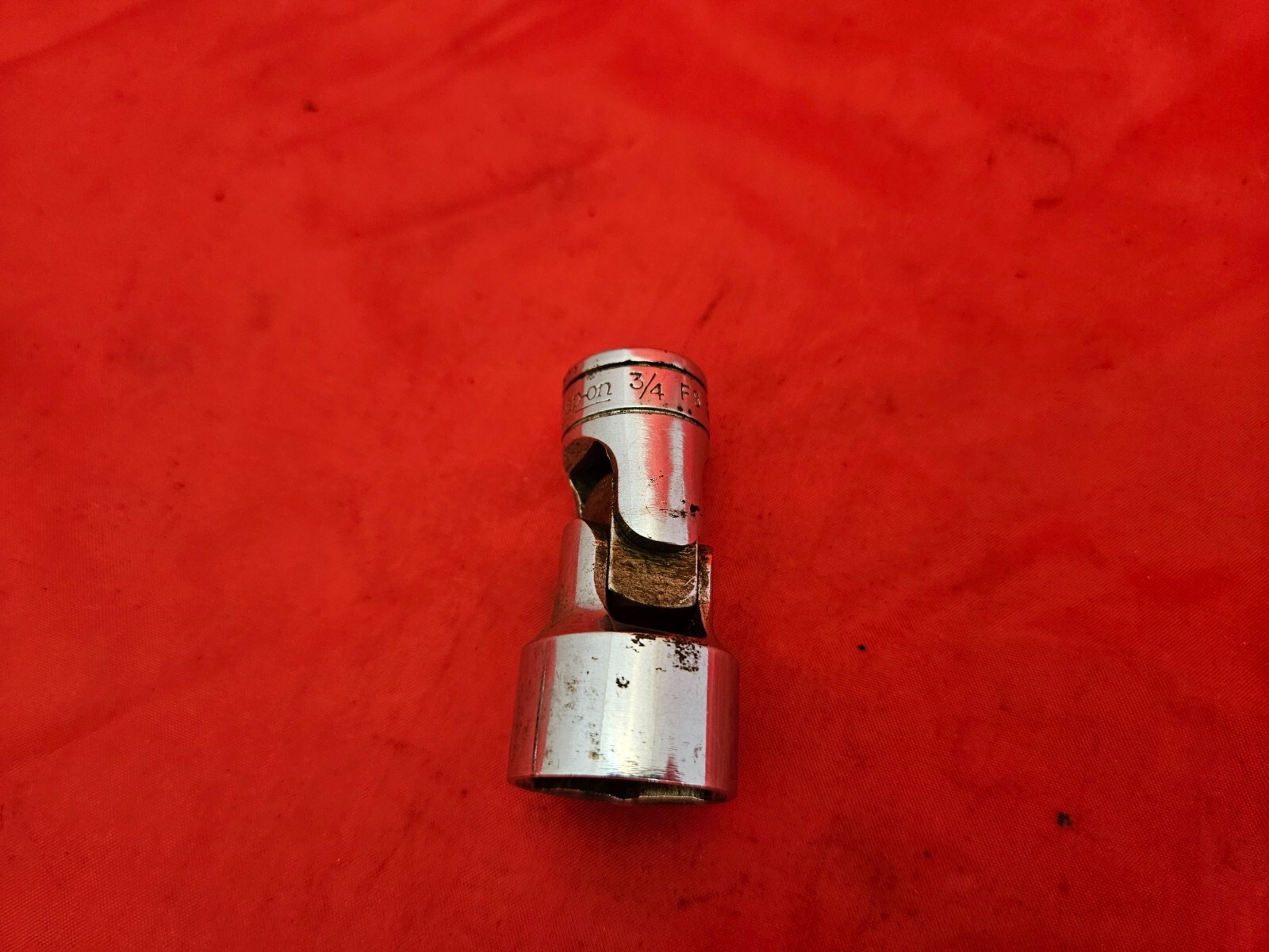 Snap-on FS24 3/8″ Drive 3/4″ 6 Point Shallow Universal Swivel Socket USA E3