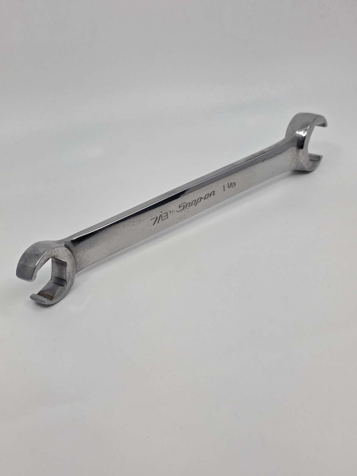 Snap-On Tools USA NEW 3/8″ 7/16″ SAE Double Flare Nut 6pt Line Wrench RXFS1214B