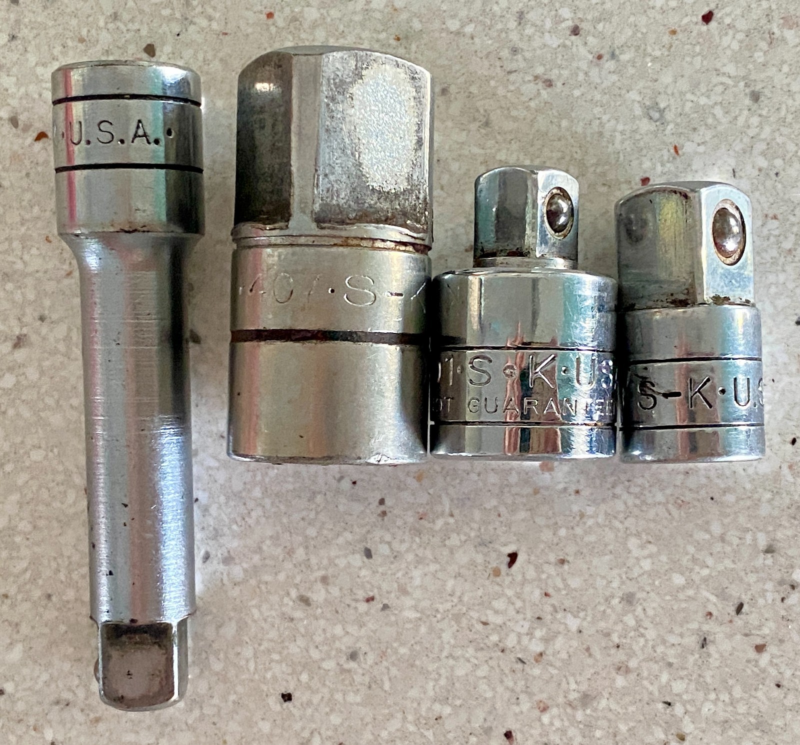 SK Tools Socket Adapter USA Lot of 4 3/8″ 1/2″ 3/4 #401 451 407 45160