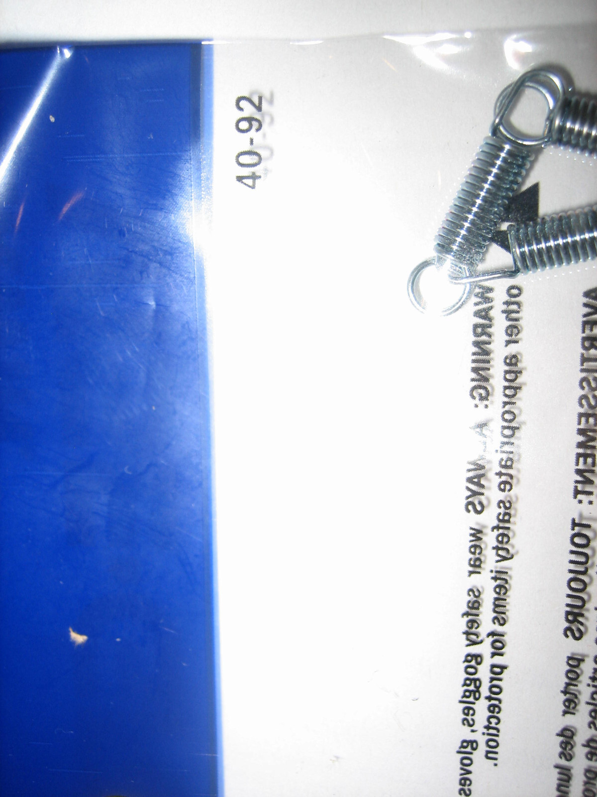Lot of 6 Assorted, Genuine Irwin Vice Grip (ViceGrip) Springs, One of each size