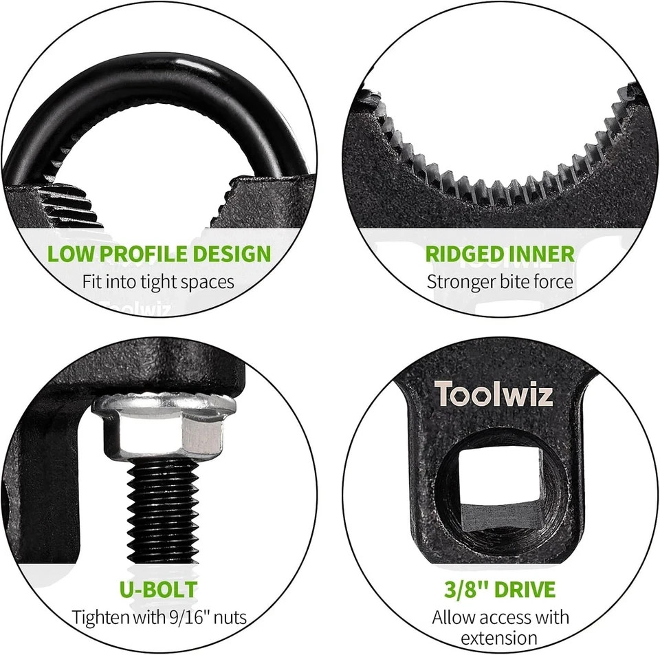 Toolwiz Inner Tie Rod Removal Tool – 3/8” inch Universal Low Profile Tool 30-…