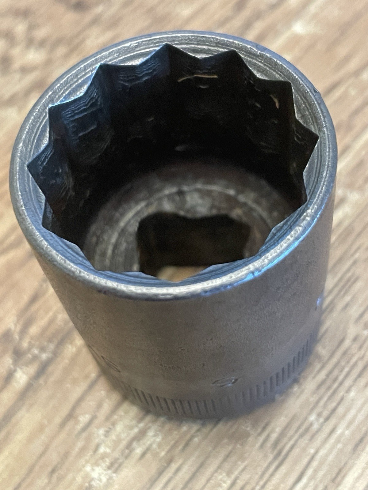 Vintage 1935 Snap On Sw320 1 inch 1/2 In Dr Shallow Socket.A True Collectable