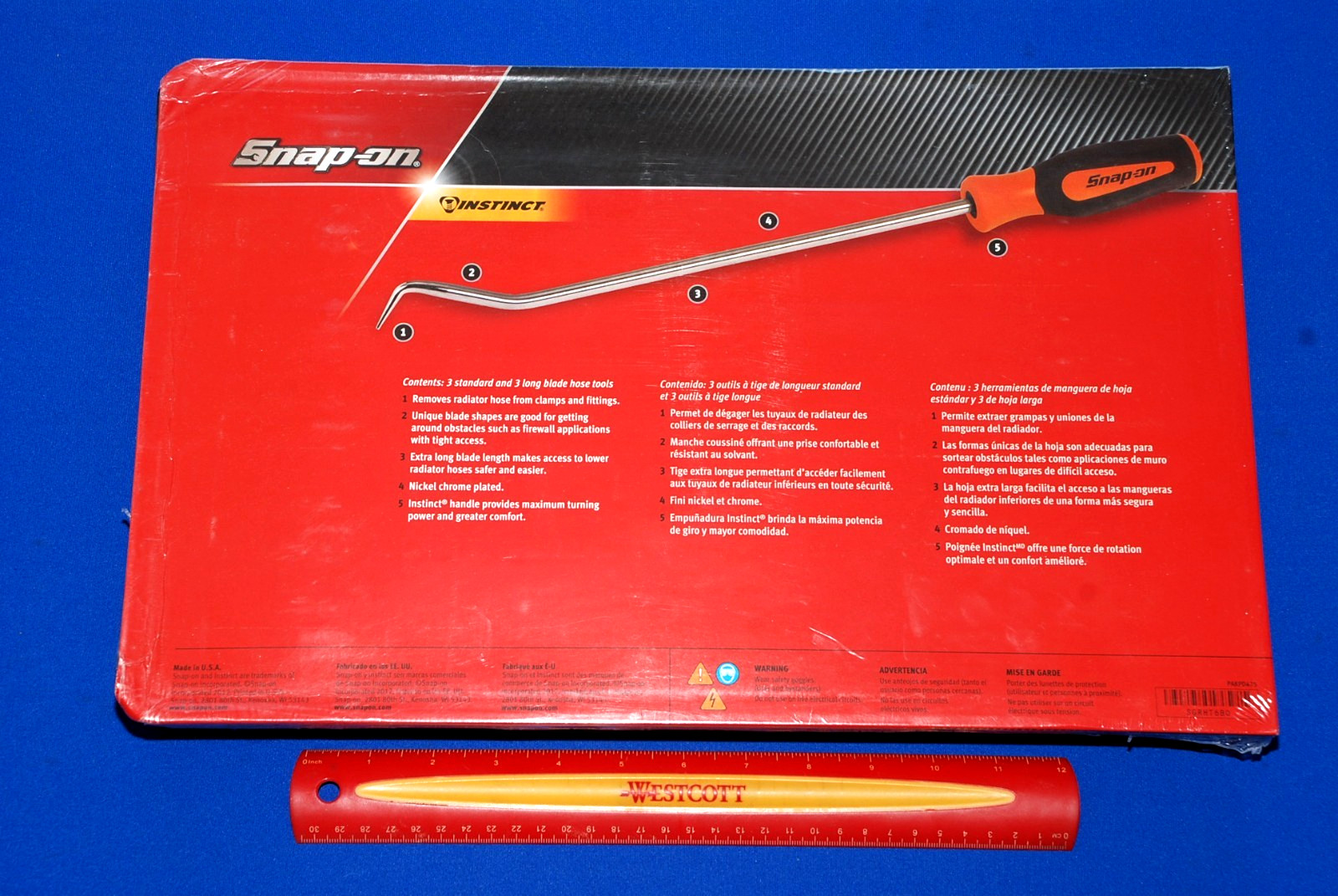 Snap-on NEW 6 Piece Orange Soft Grip Radiator Hose Pick Set SGRHT6BO Ships FREE