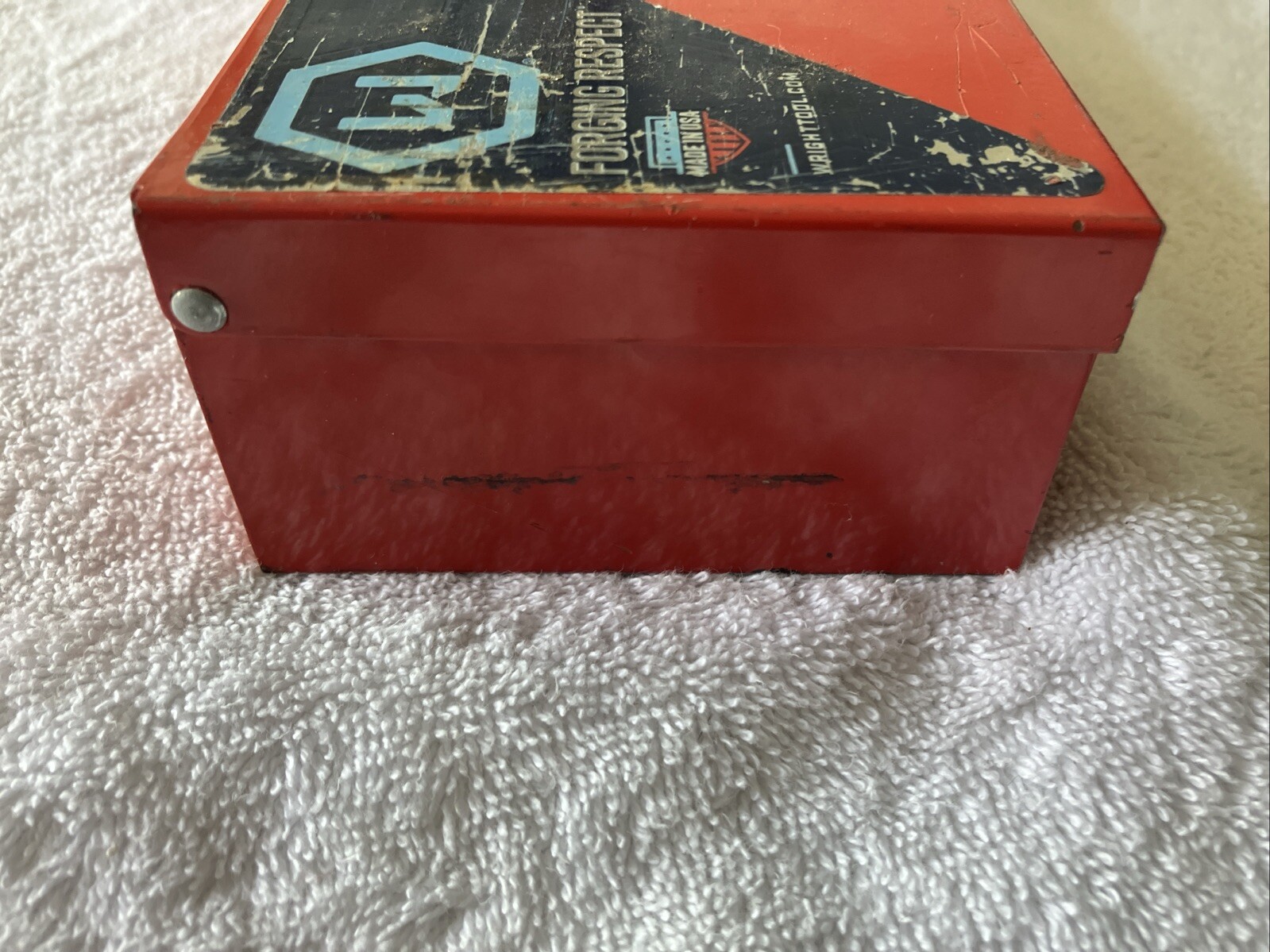 Wright 1/2 12 Point Socket Set, Ratchet, Red Metal Box. Please See Photos.
