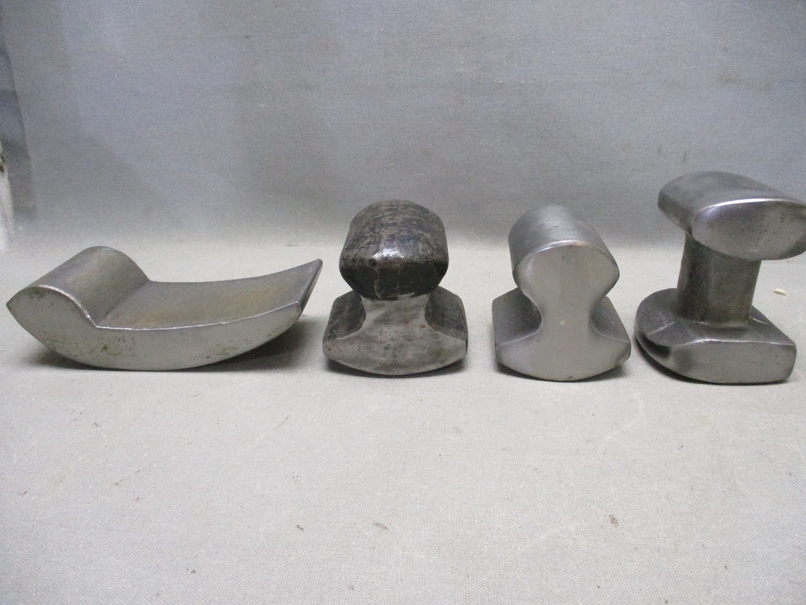 4 pc lot of Auto Body Sheet Metal Forming Dollies Dolly Curved General Purpose