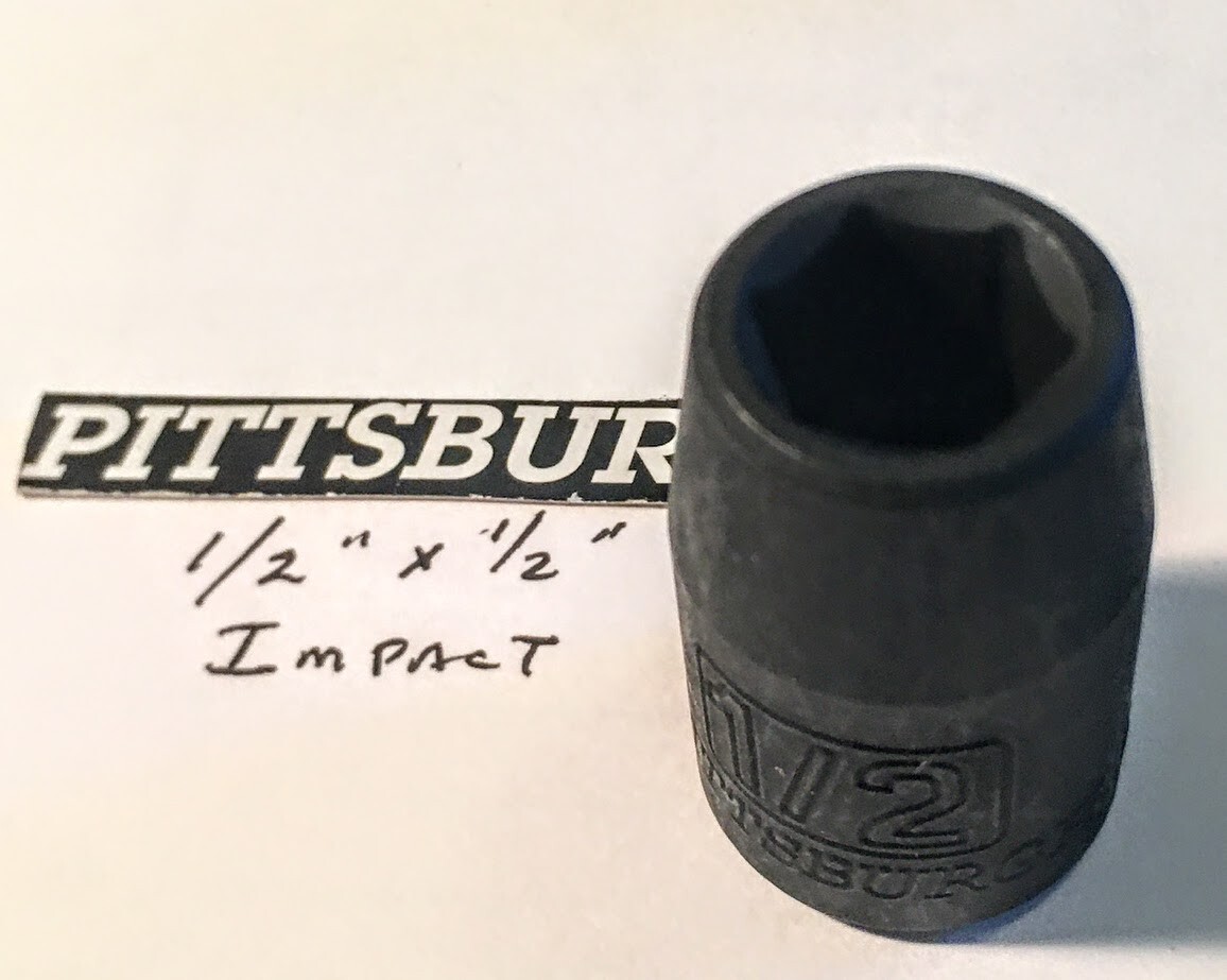 Pittsburgh 1/2″ x 1/2″ Impact Socket 6 Pt Free USA Shipping