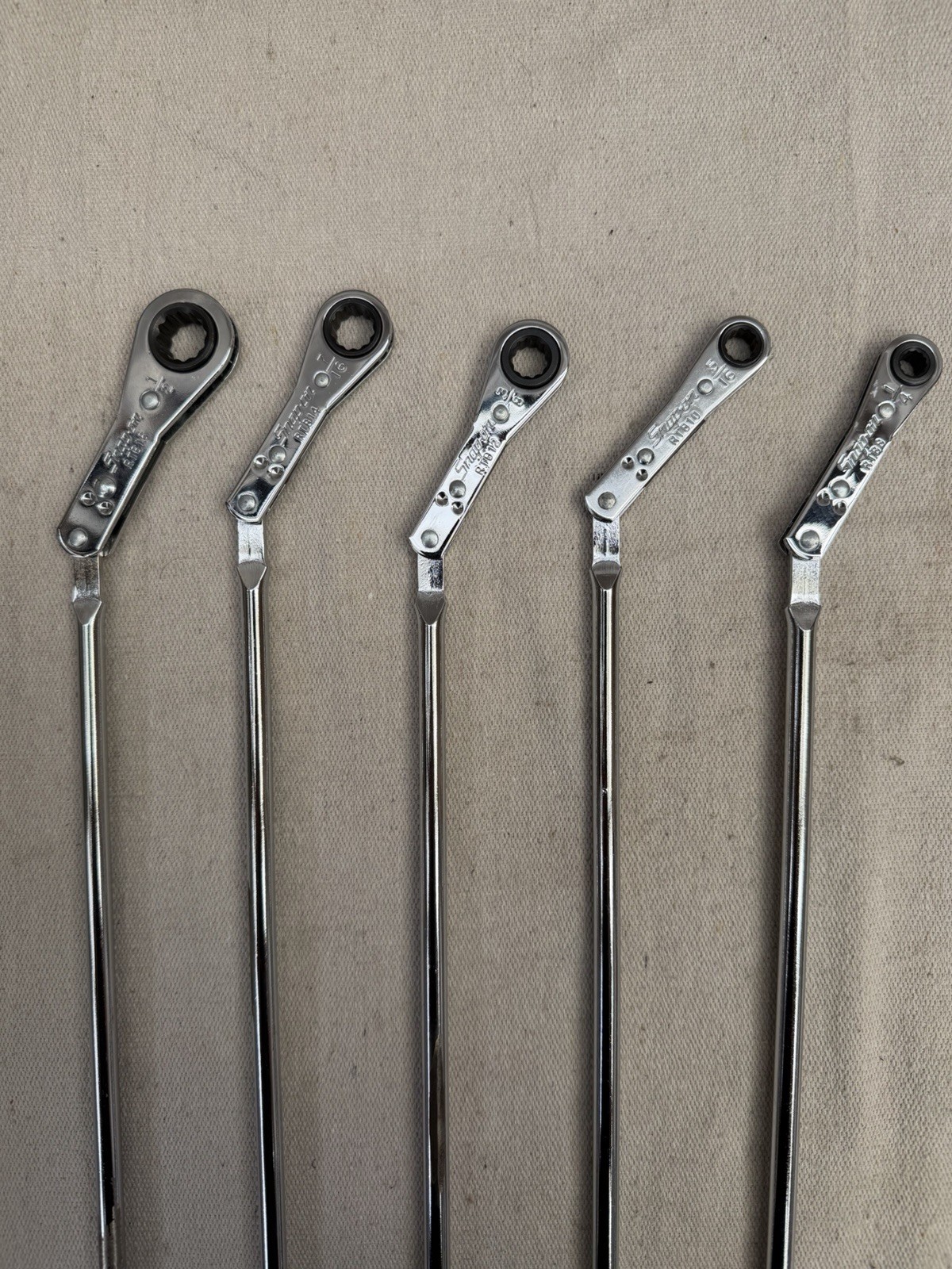 Snap-On Ratcheting T Handle Nut Driver 5pc Set RTB8 RTB10 RTB12 RTB14 RTB16 USA