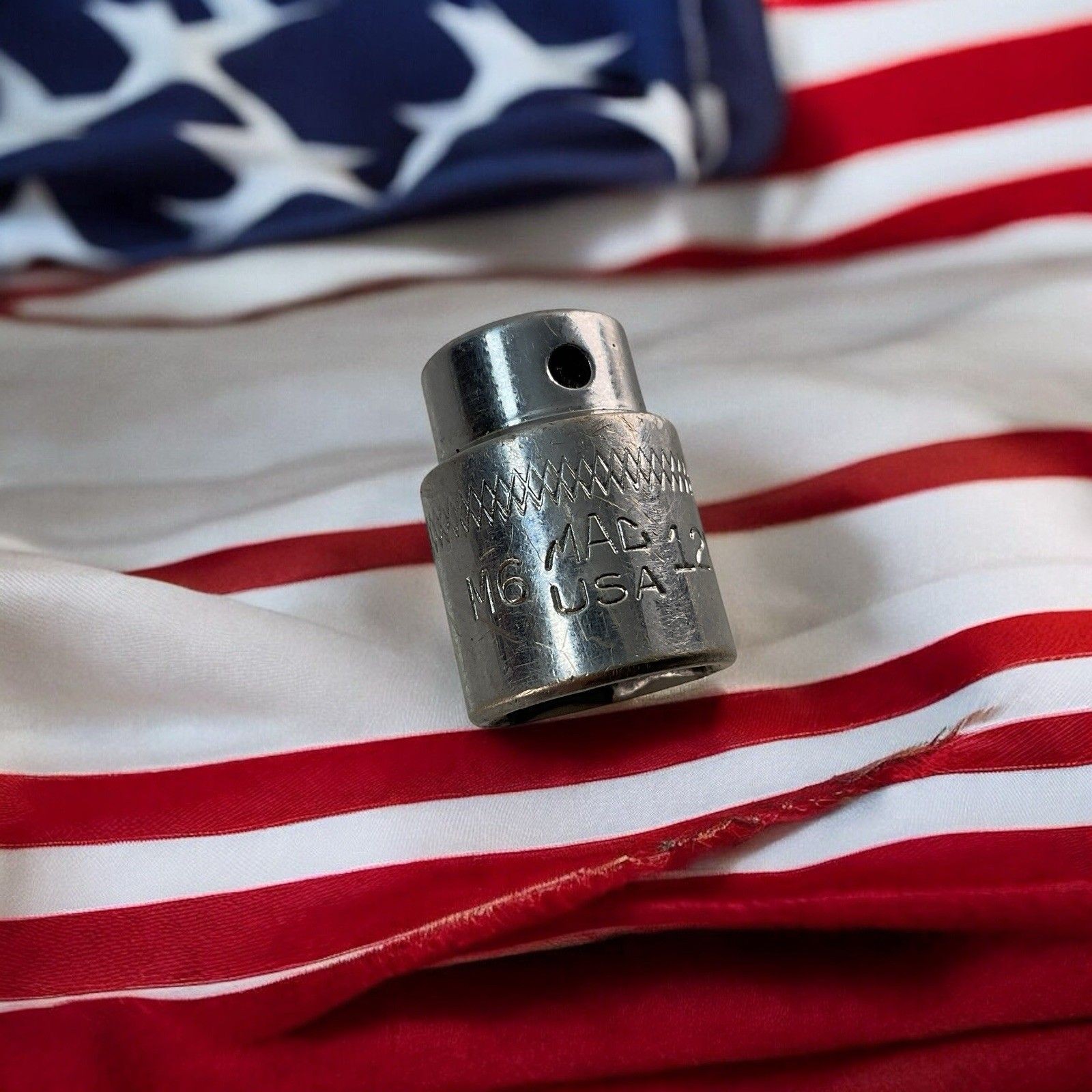 MAC Tools M6 12MM Shallow Chrome Socket 12mm 1/4″ Drive 6 Point USA M612MM