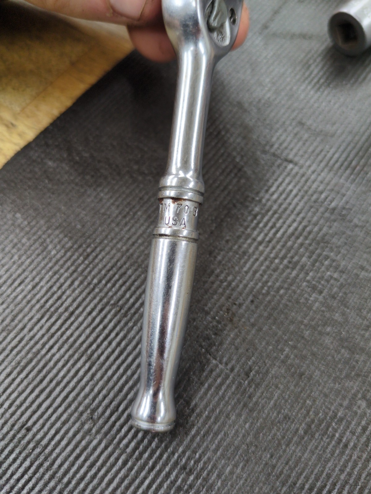 Vintage Snap-on TM70B 1/4” Drive Ratchet USA +Sockets