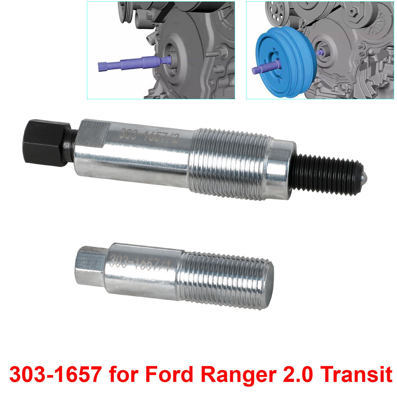 303-1657 Crankshaft Pulley Removal Tool – for Ford Ranger 2.0L EcoBlue BC2X YL2X