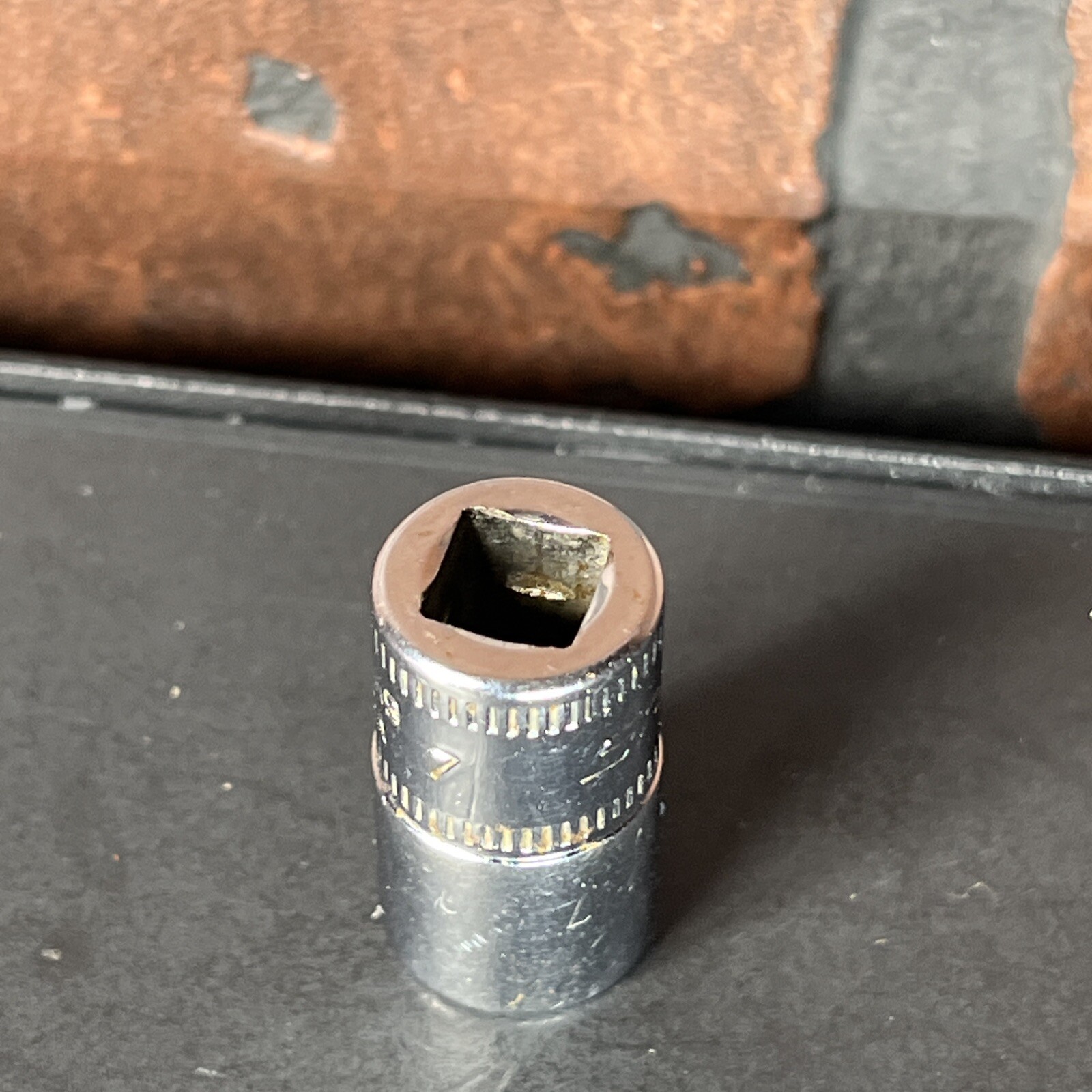 Snap On USA 9mm 6 Point 1/4″ Drive Shallow Socket TMM9 Metric 9 MM Chrome