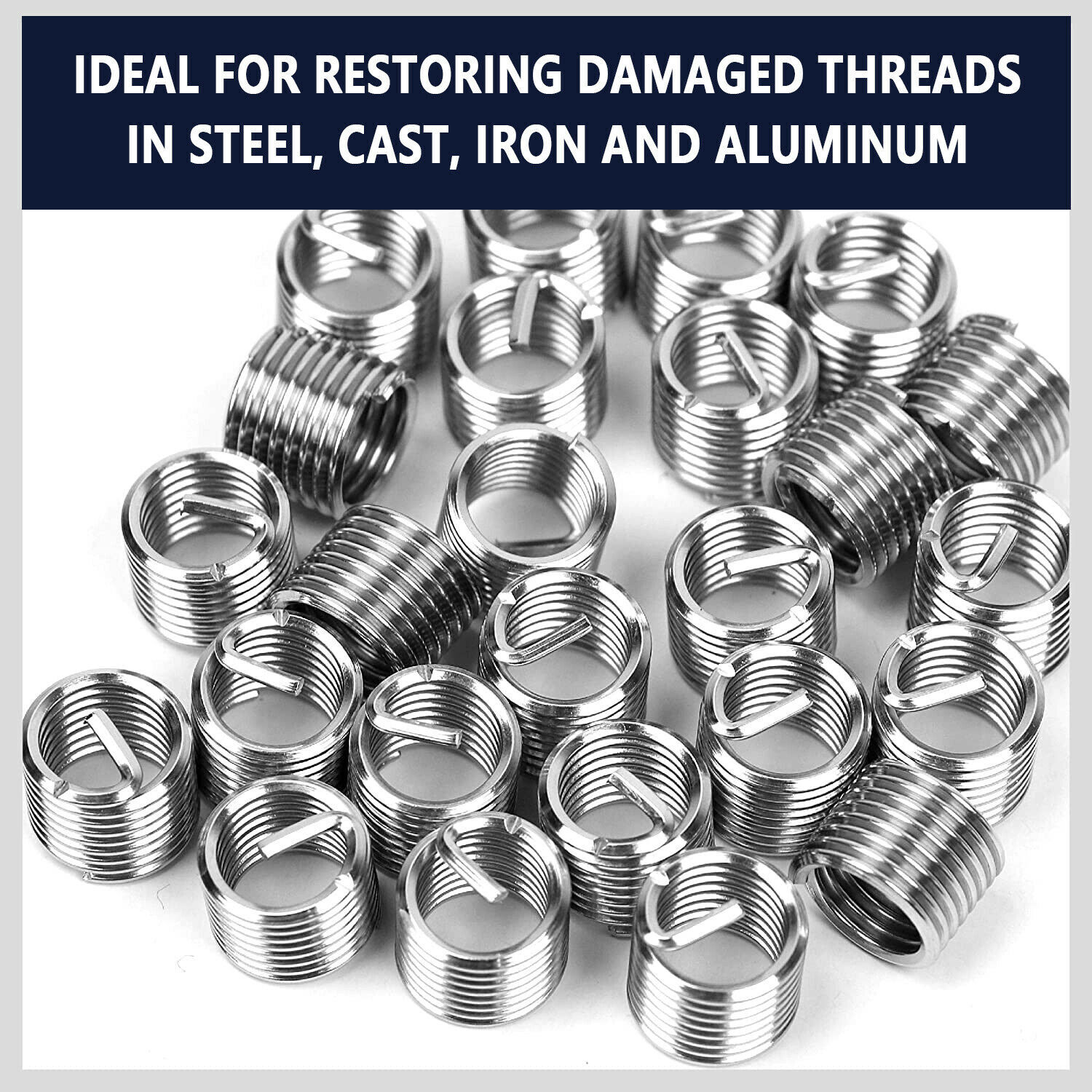 131Pc Professional Helicoil Thread/Rethread Repair M5 M6 M8 M10 M12 Kit/Set NEW
