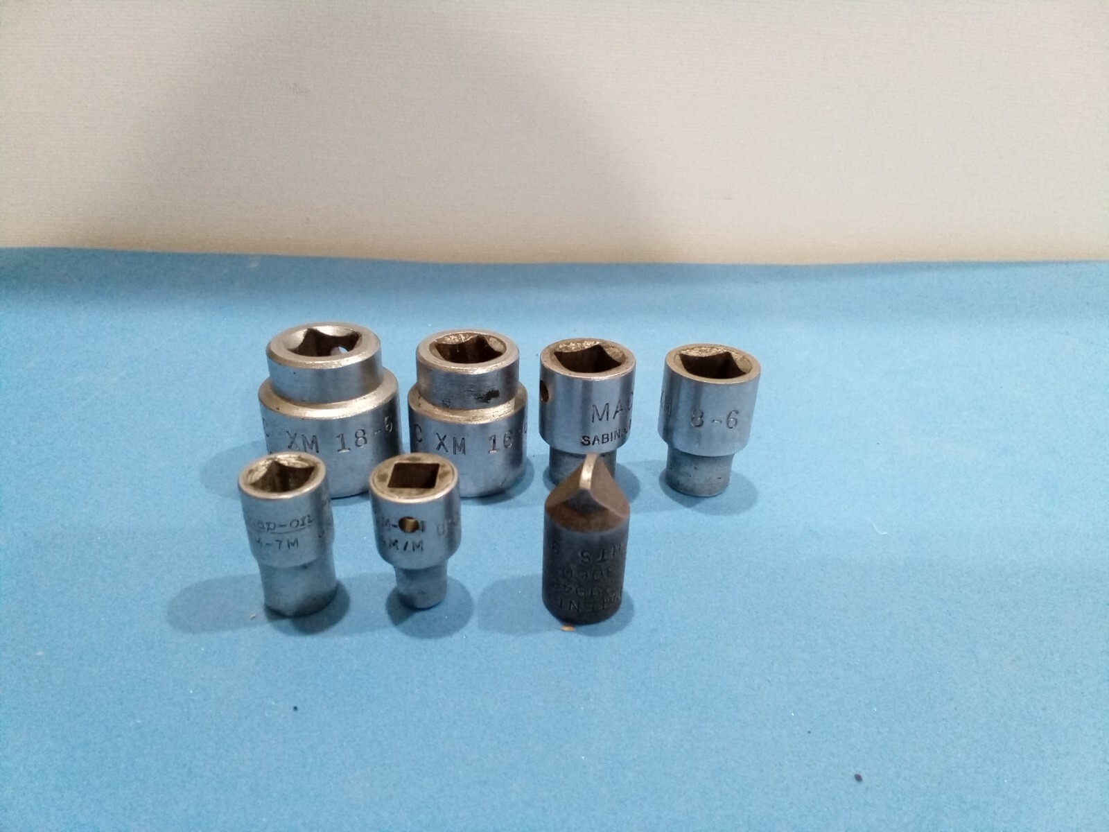 Mac & Snap On. sockets xm 18-6. 16-6. 9-6. 8-6. TM-7m. TM-4m/m. Apex HTS 3qq
