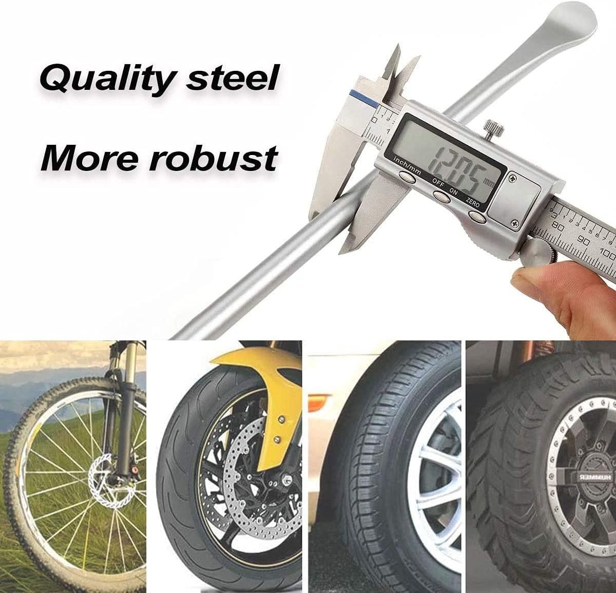 Steel Tire Spoon Lever Iron Kit Professional Motorcycle Tire Changing Tool USA