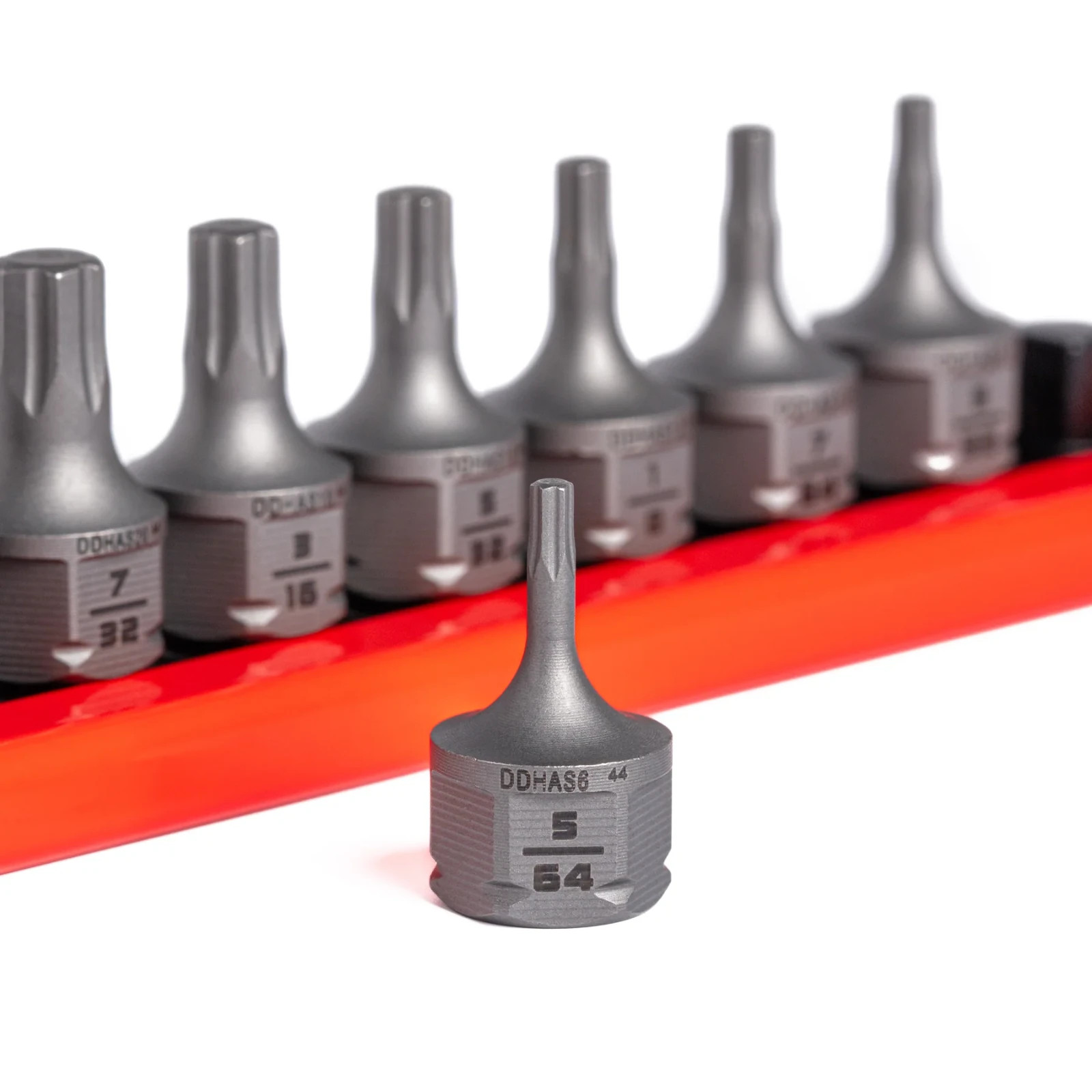 GripEdge Tools DDHAS10S 10 Piece 1/4″ Dr Dual Drive SAE RPT Hex Driver Set