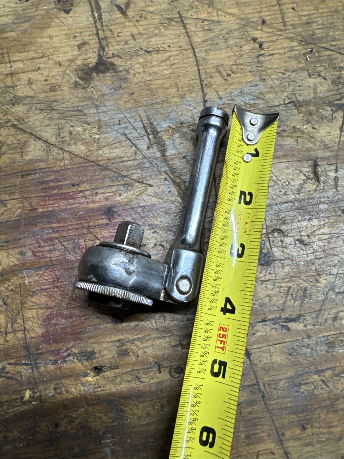 Vintage Craftsman 3/8″ Drive Ratchet Stubby Flex Head Compact Tight Space Short