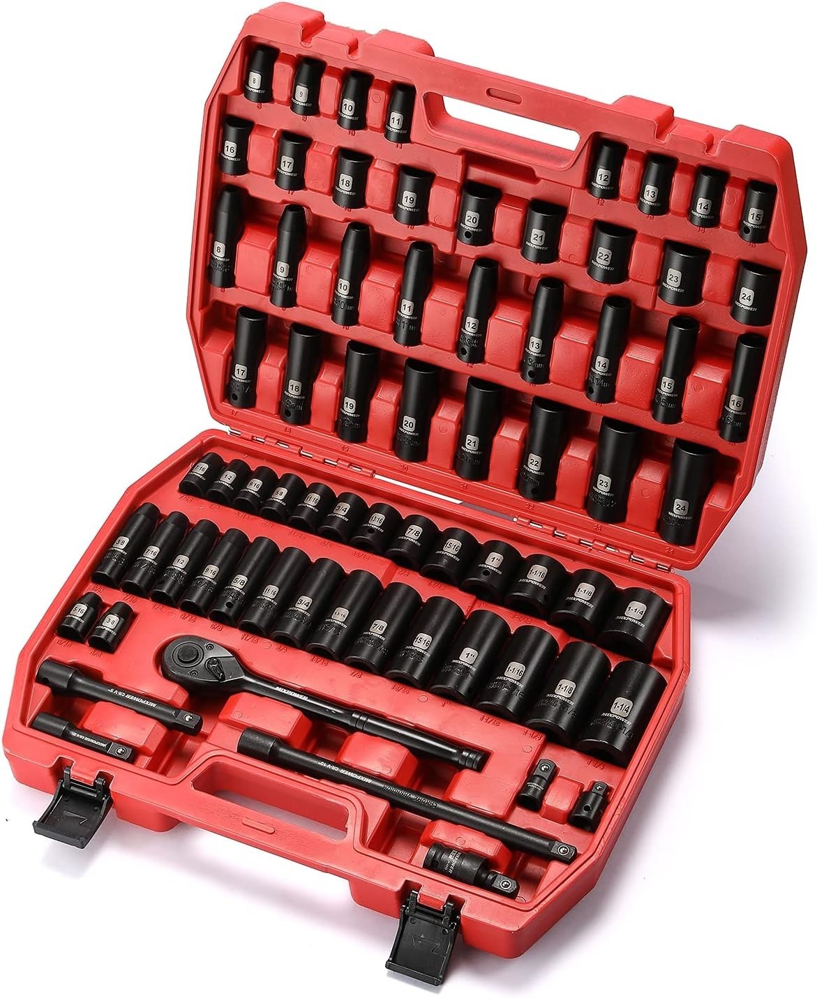 Durable 70-Piece Impact Socket Set with High-Torque Design – Quality Guaranteed