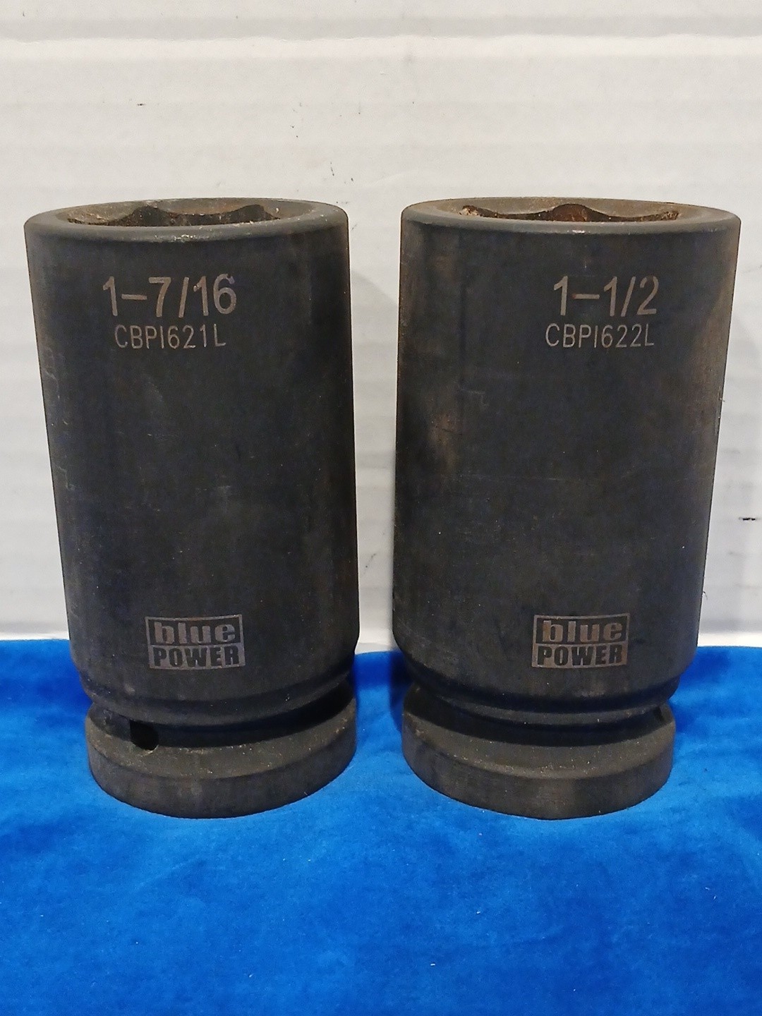 Cornwell bluePOWER 9pc 3/4 Drive Deep Impact Socket Set 6 Point SAE CBPI59LST