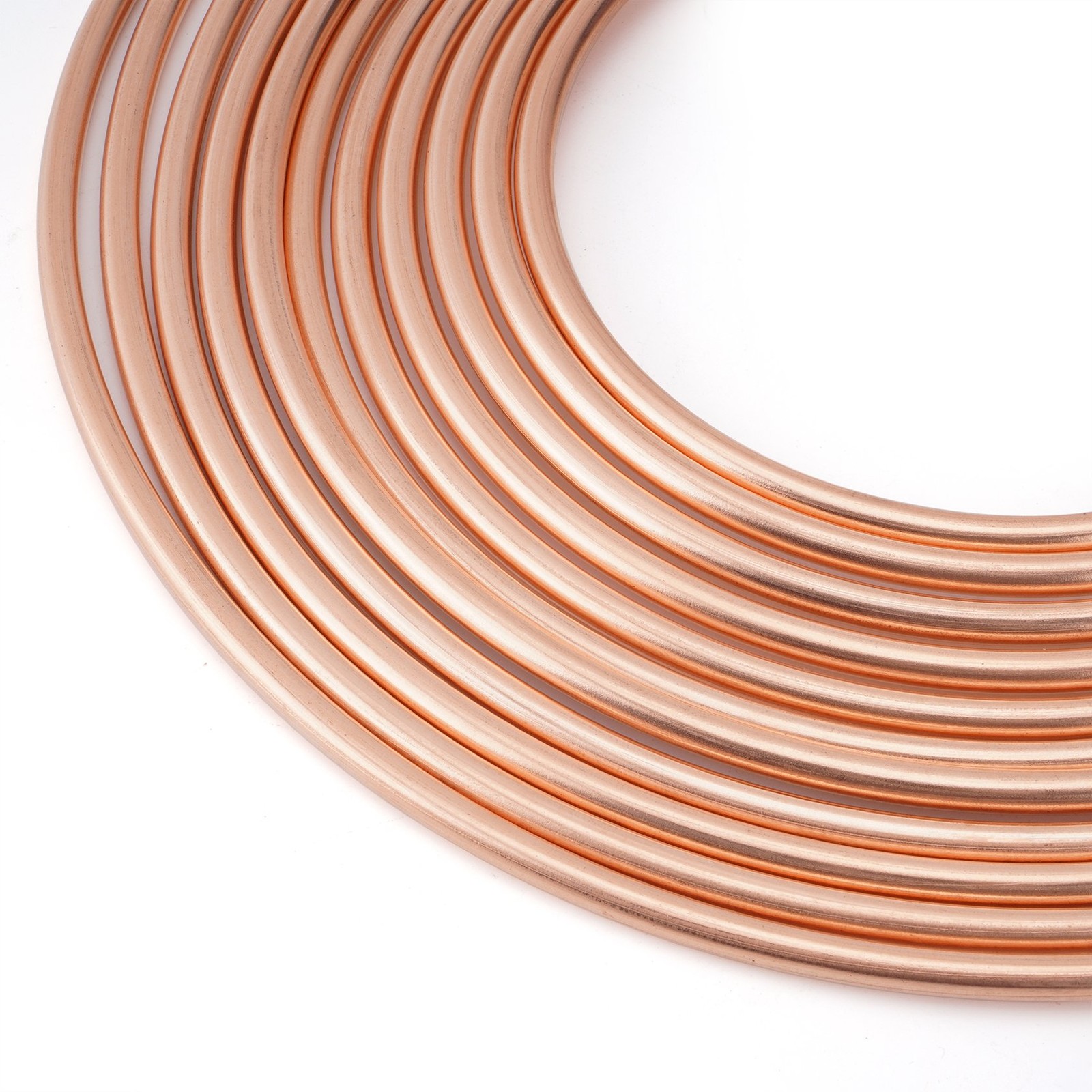 Brake Line Pipe Repair Kit 25ft 1/4 Copper Pipe Flaring Tool w/ 20 Nuts Fittings