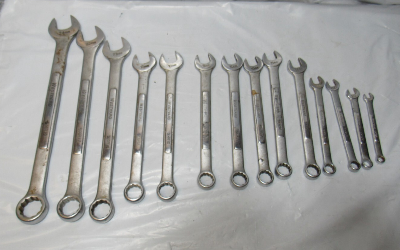 14pc Westward Metric Combination Wrench Set 7-24mm 12 Point (Q80J)