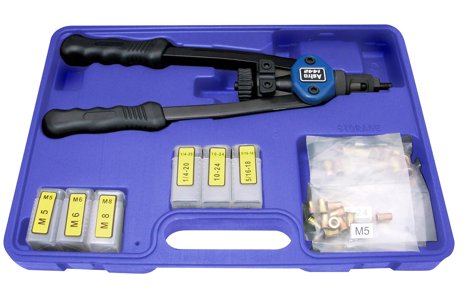 Astro 1442 13″ Nut/Thread Hand Riveter Kit -, Black